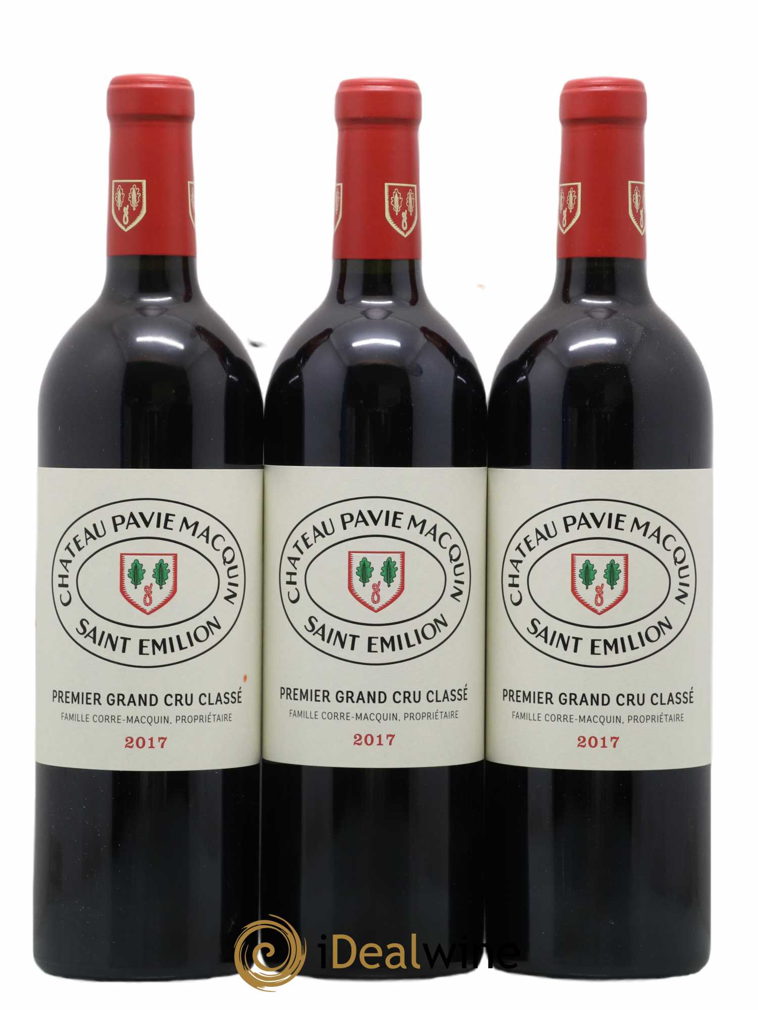 Château Pavie Macquin 1er Grand Cru Classé B 2017 - Lot de 3 bouteilles - 0