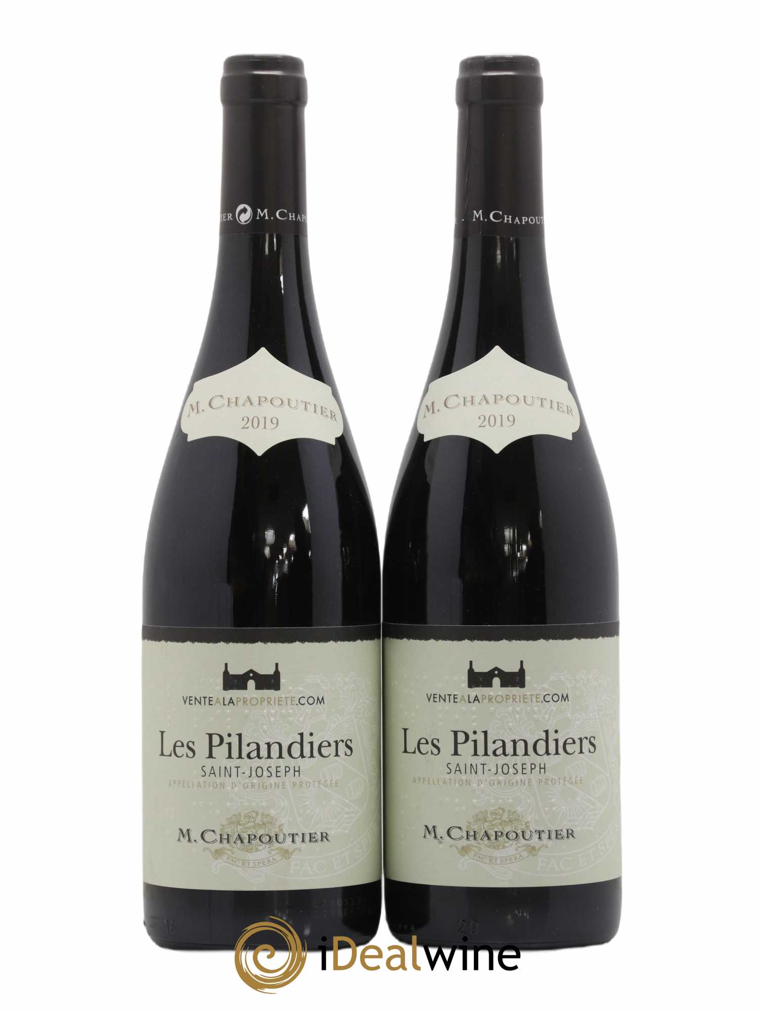 Saint-Joseph Les Pilandiers Chapoutier 2019 - Posten von 2 Flaschen - 0