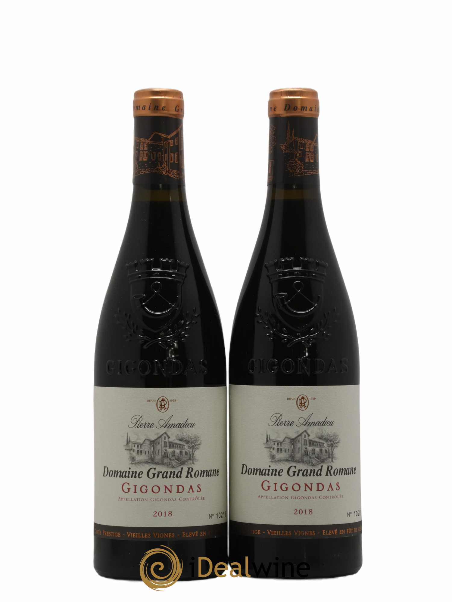 Gigondas Domaine Grand Romane Pierre Amadieu 2018 - Lot de 2 bouteilles - 0