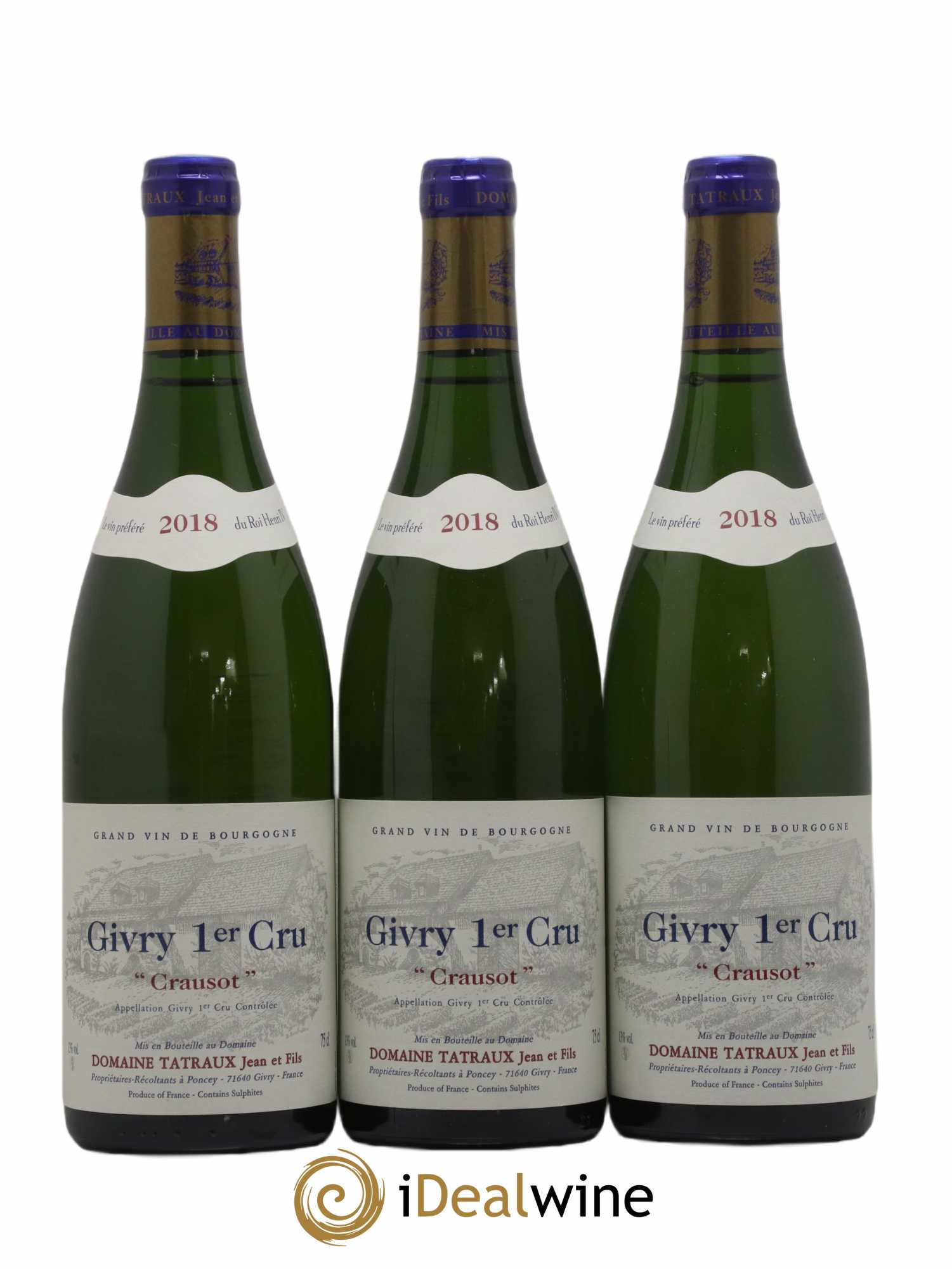 Givry 1er Cru 2018 - Posten von 3 Flaschen - 0