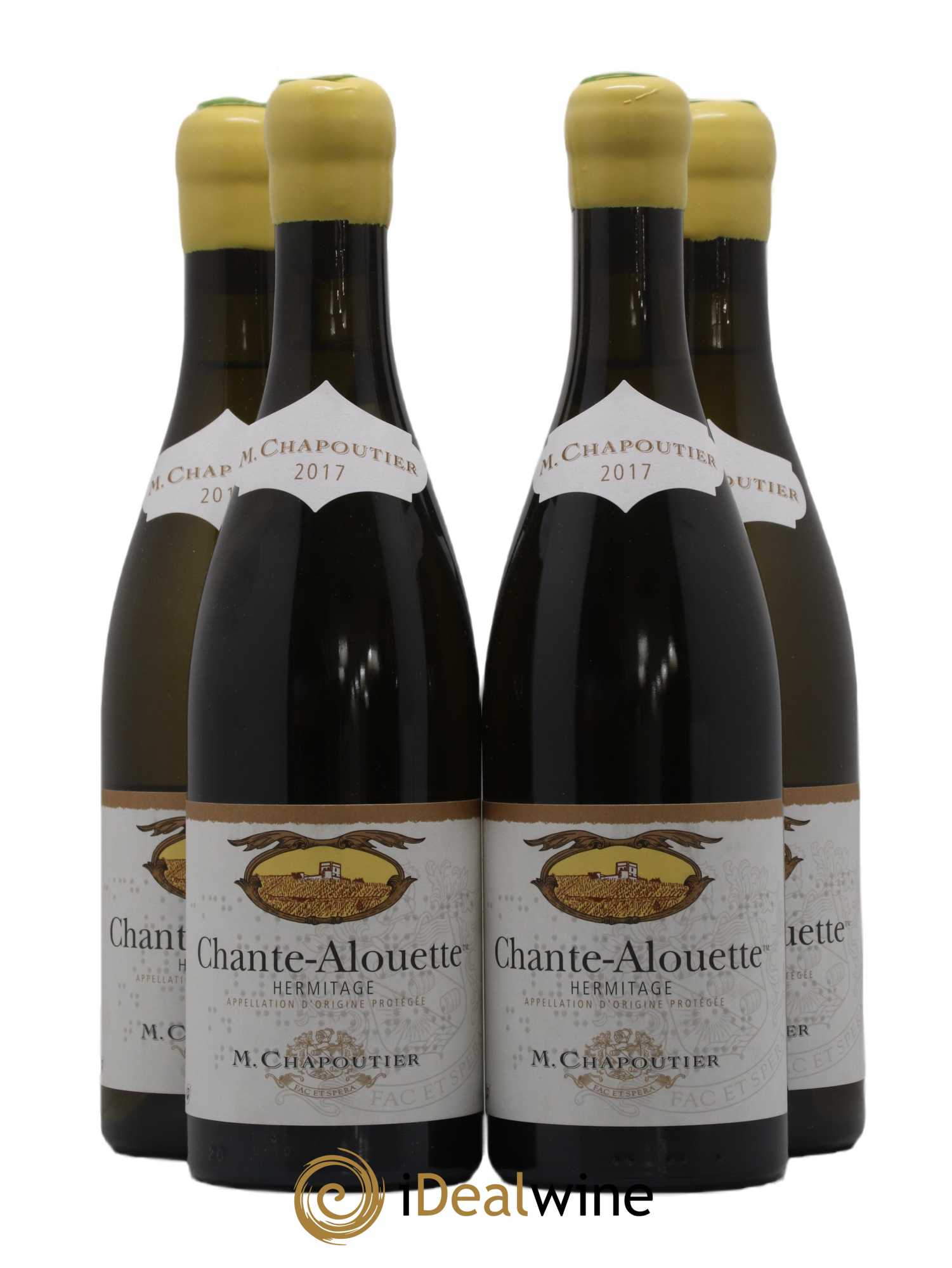 Hermitage Chante Alouette Chapoutier 2017 - Lot de 4 bouteilles - 0