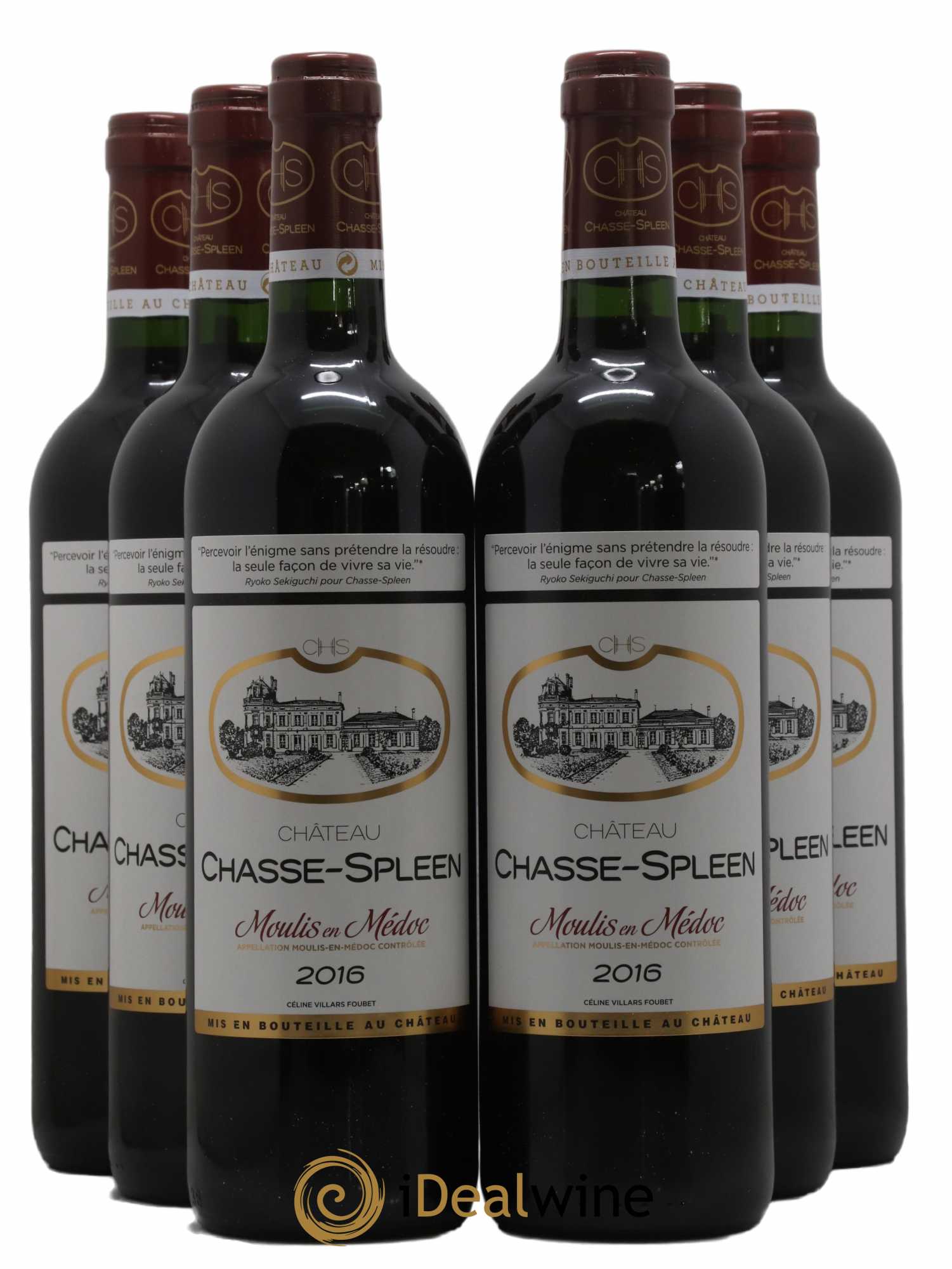 Château Chasse Spleen 2016 - Lot de 6 bouteilles - 0