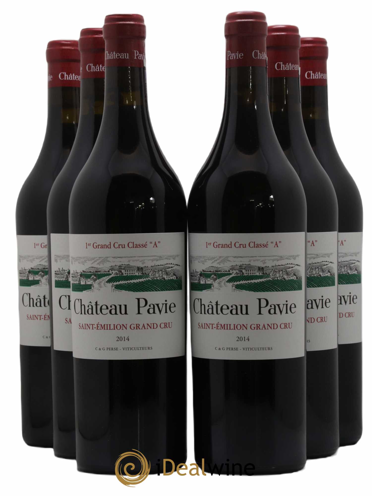 Château Pavie 1er Grand Cru Classé A 2014 - Lot de 6 bouteilles - 0