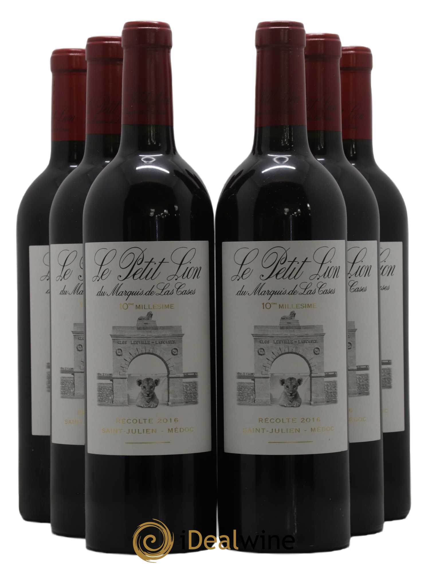 Le Petit Lion du Marquis de Las Cases Second Vin 2016 - Lot of 6 bottles - 0
