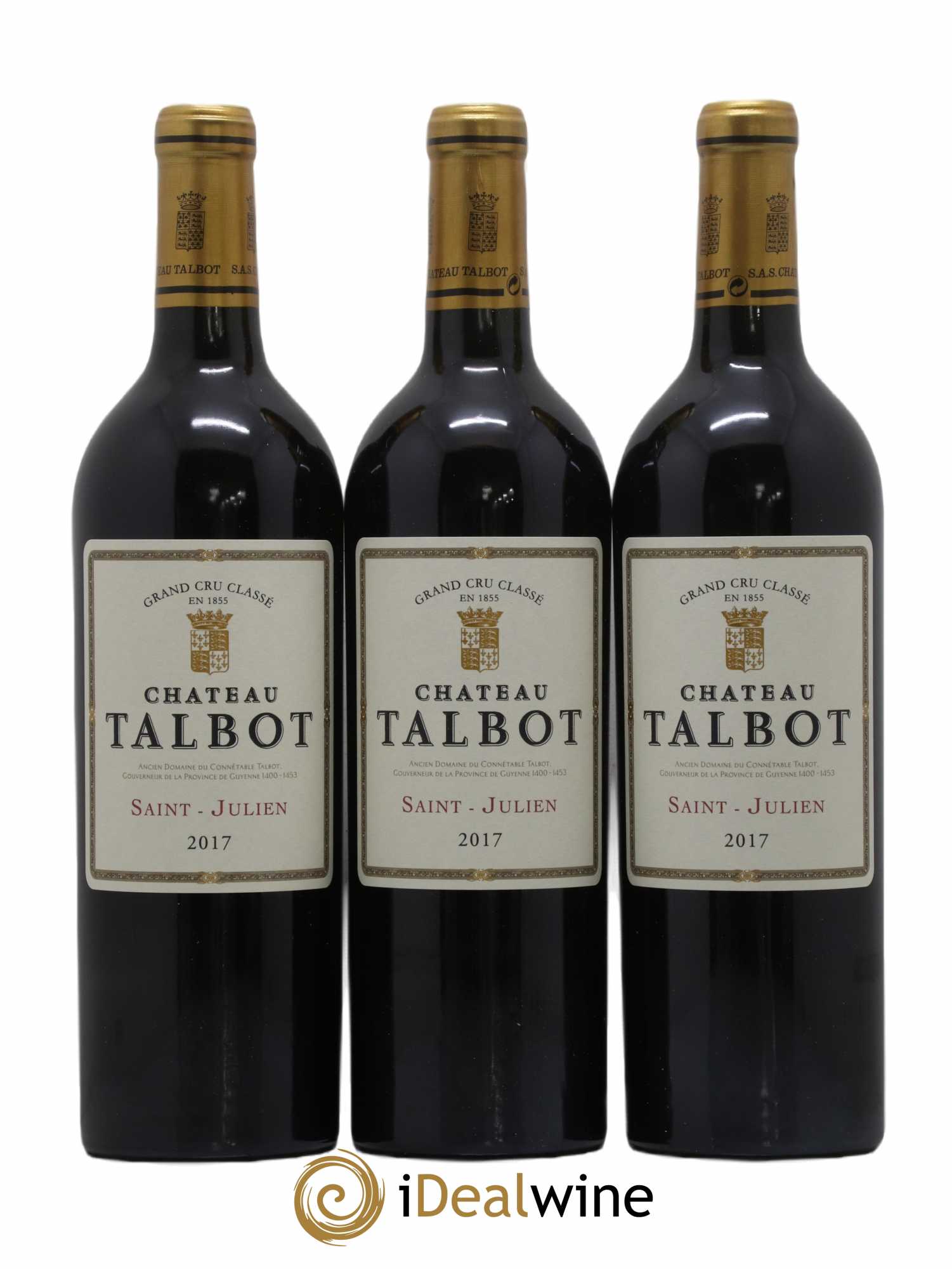 Château Talbot 4ème Grand Cru Classé 2017 - Lot de 12 bouteilles - 4