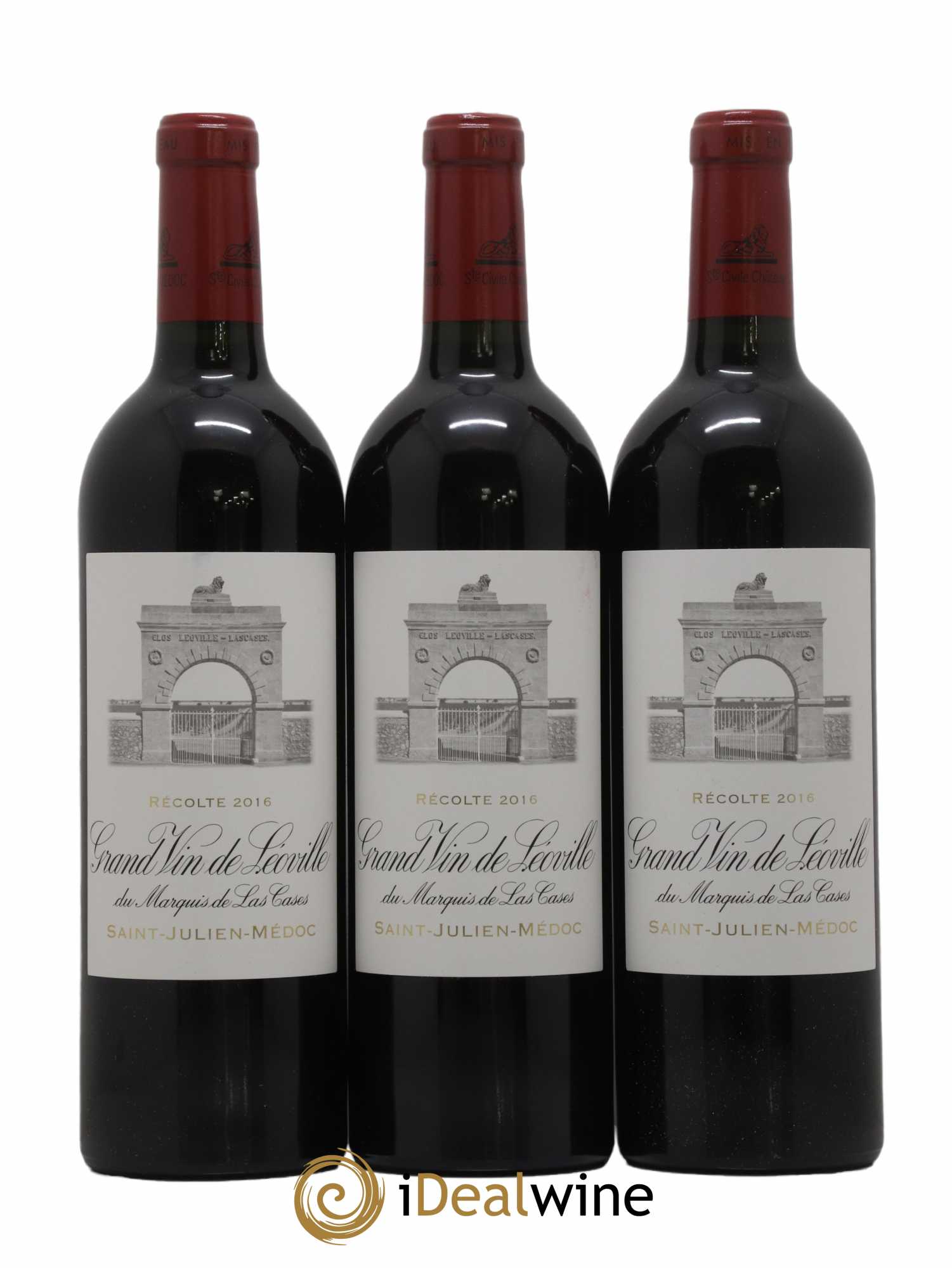 Château Léoville Las Cases 2ème Grand Cru Classé 2016 - Lot de 3 bouteilles - 0