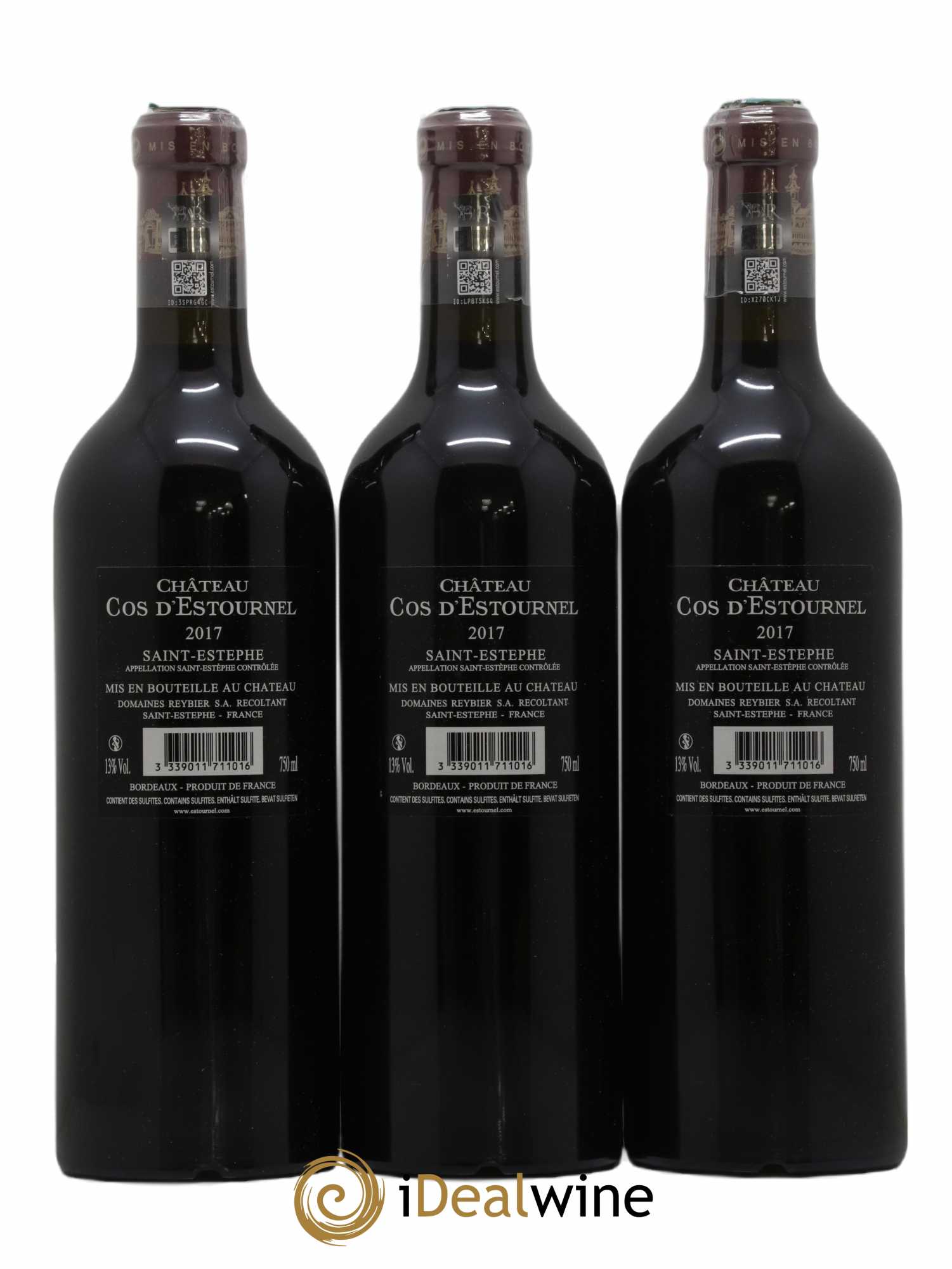 Cos d'Estournel 2ème Grand Cru Classé 2017 - Lot de 3 bouteilles - 1