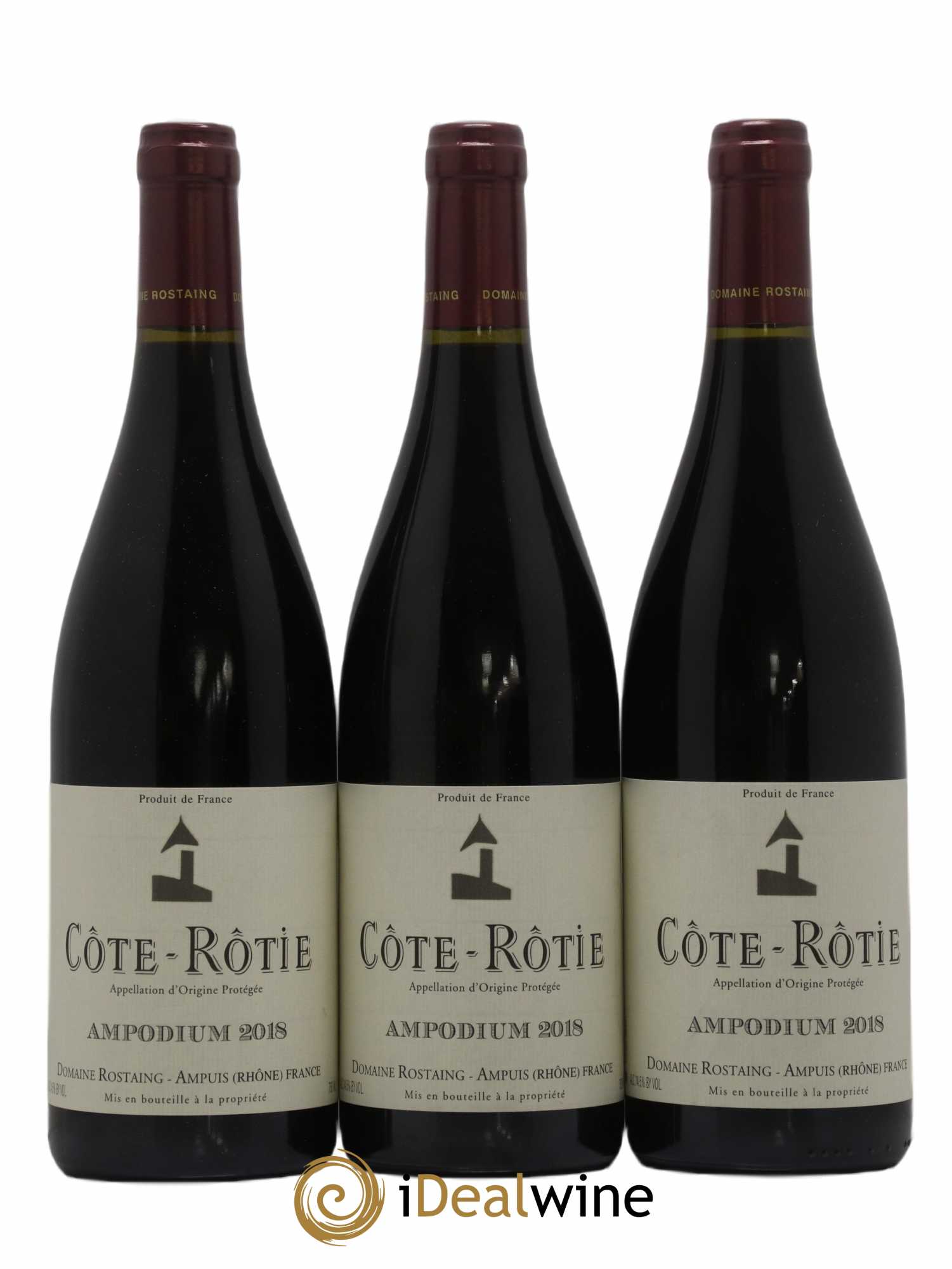 Côte-Rôtie Ampodium René Rostaing 2018 - Lot of 3 bottles - 0