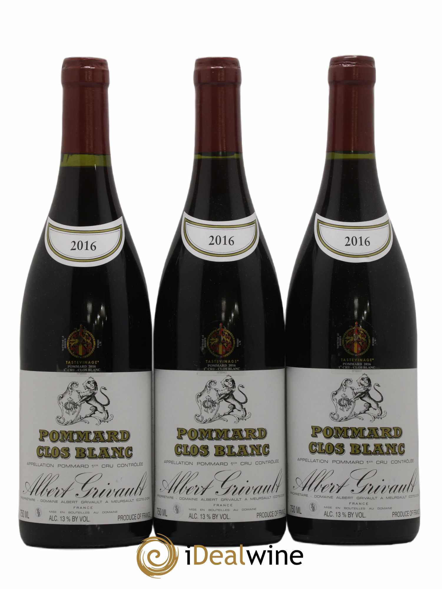 Pommard 1er Cru Clos Blanc Albert Grivault 2016 - Lot de 1 bouteille - 0