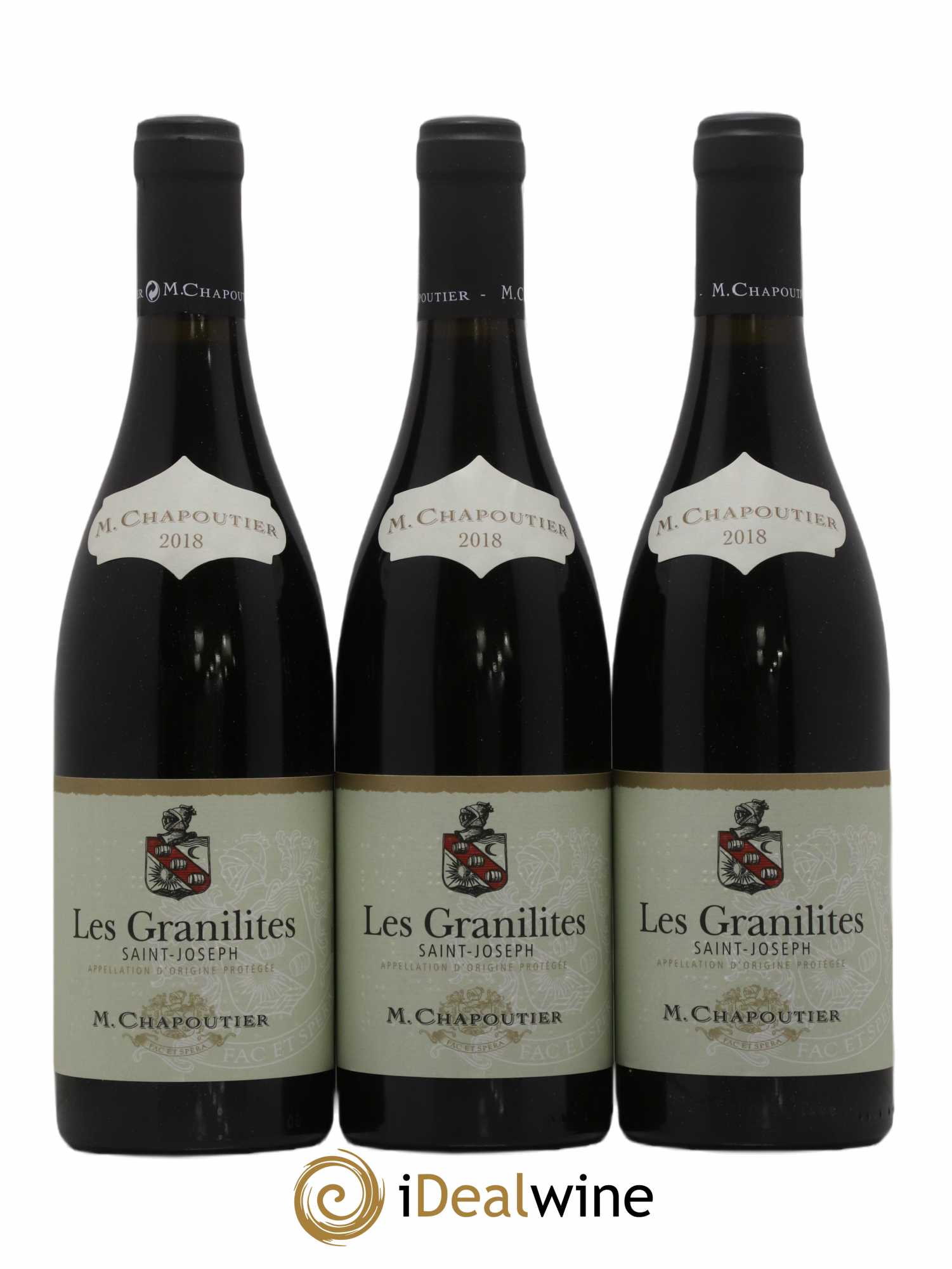 Saint-Joseph Les granilites Chapoutier 2018 - Lot de 3 bouteilles - 0