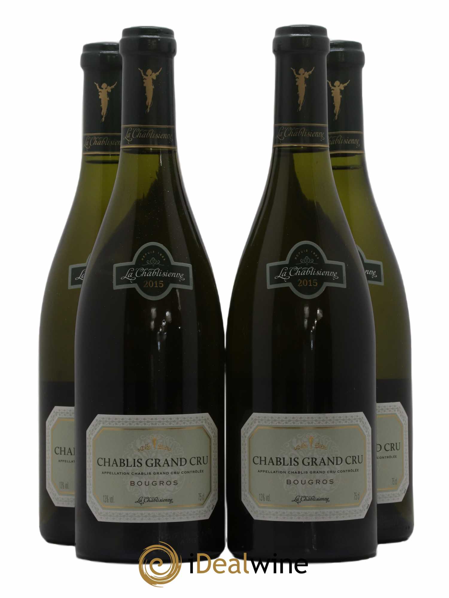 Chablis Grand Cru Bougros La Chablisienne 2015 - Lot de 4 bouteilles - 0