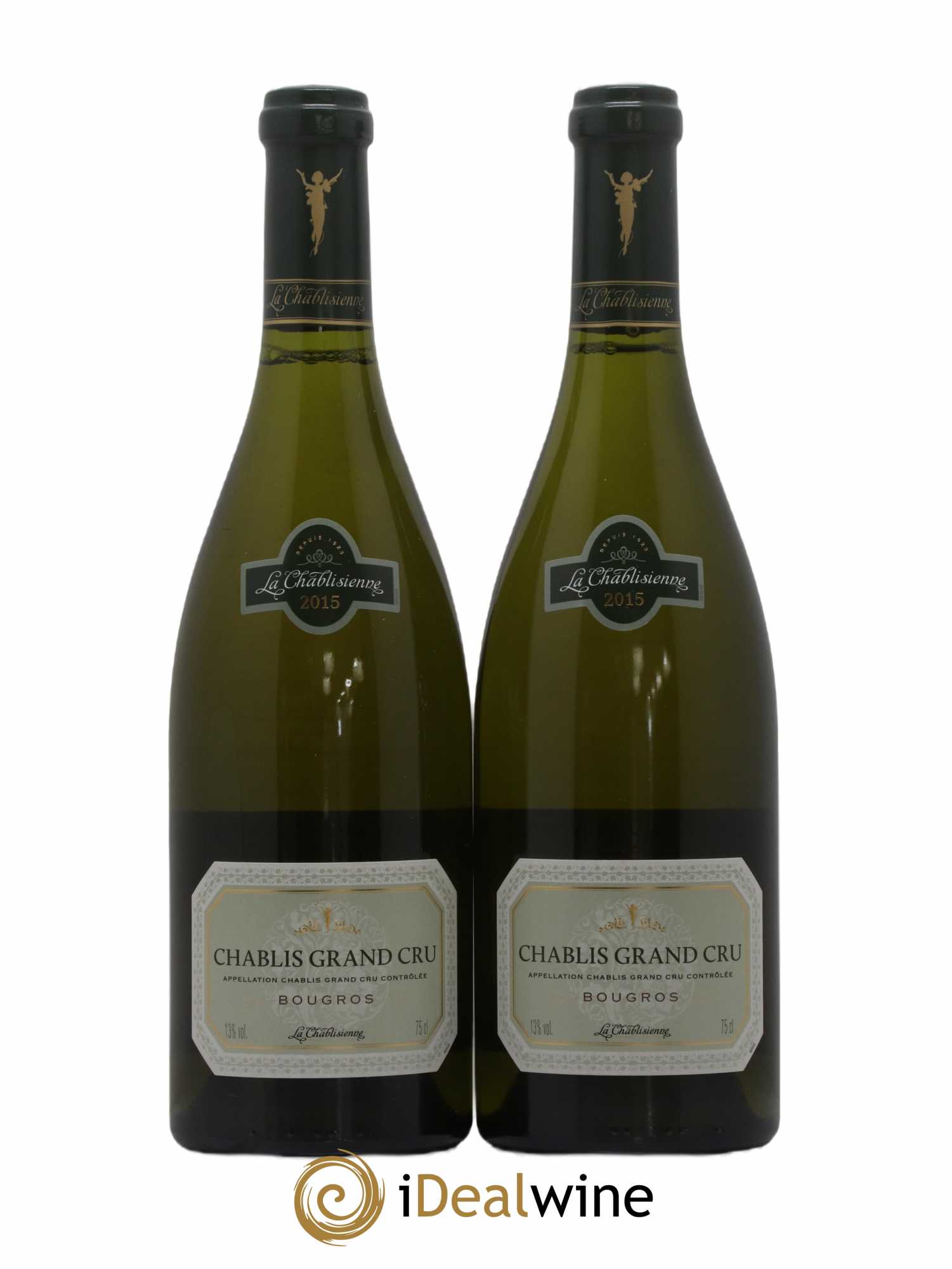 Chablis Grand Cru Bougros La Chablisienne 2015 - Lot de 2 bouteilles - 0