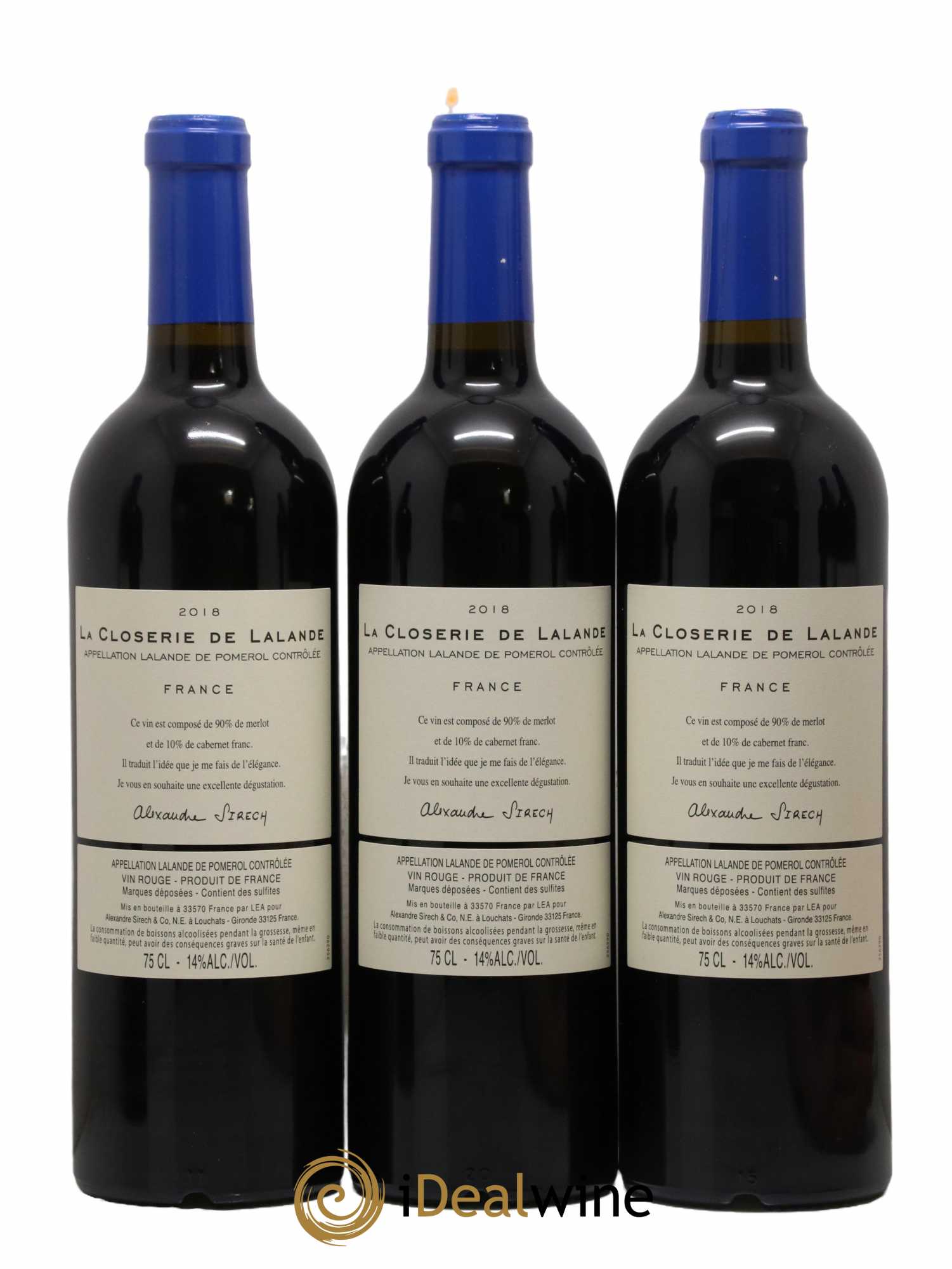 Lalande-de-Pomerol La Closerie De Lalande Alexandre Sirech 2018 - Lot de 12 bouteilles - 6