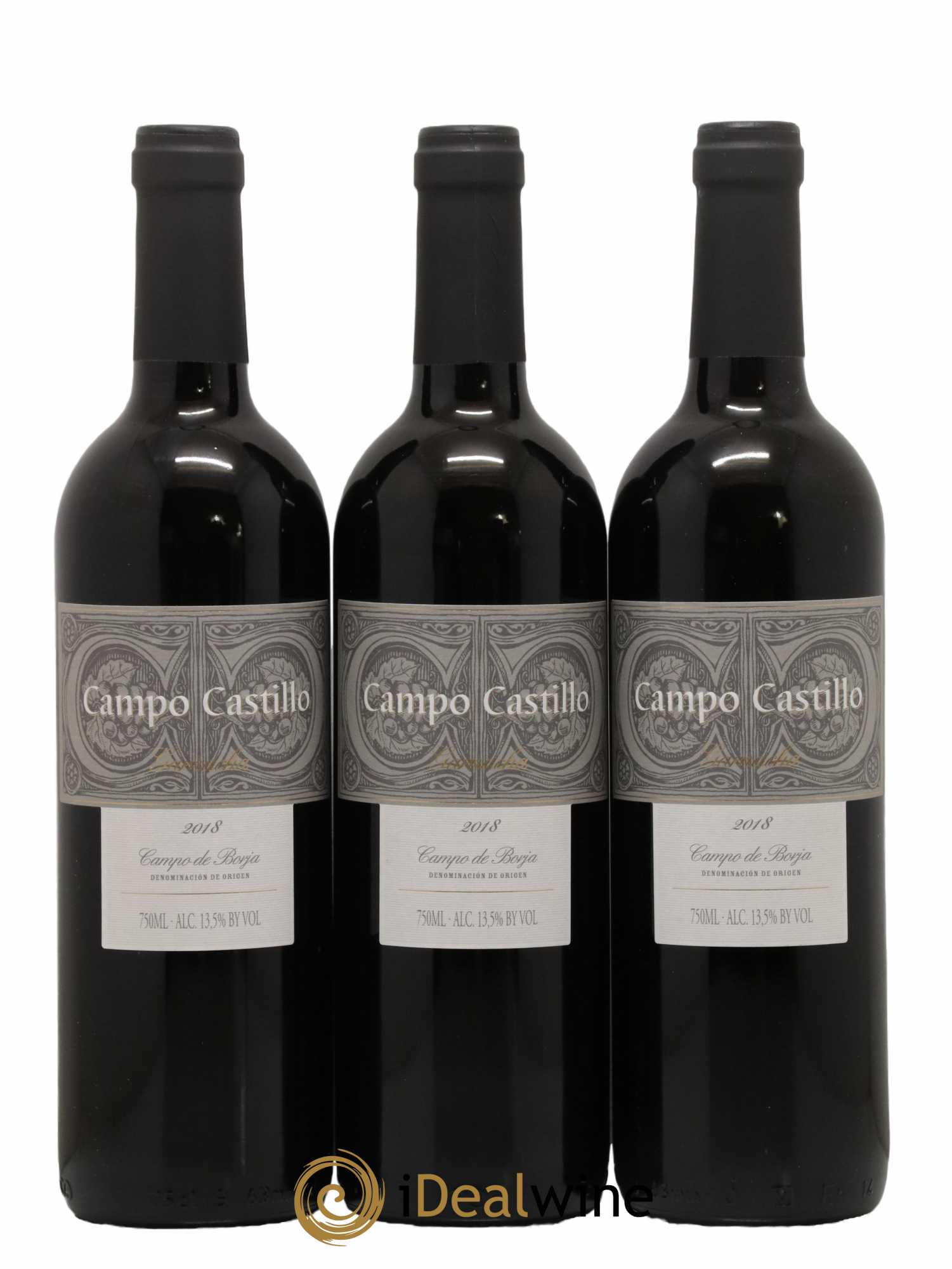 Espagne Campo Castillo Garnacha Campo de Borja 2018 - Lot de 3 bouteilles - 0