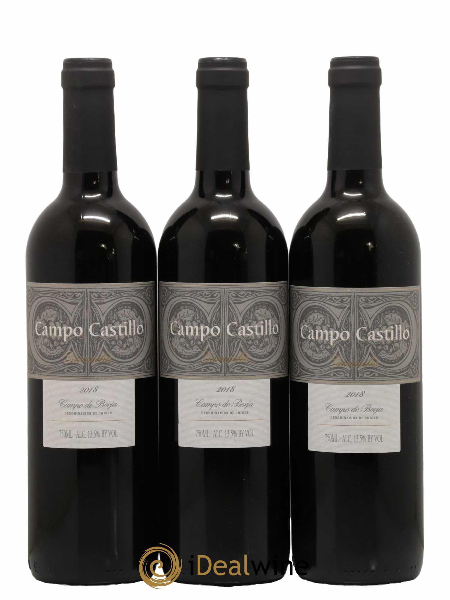 Espagne Campo Castillo Garnacha Campo de Borja 2018 - Lot de 3 bouteilles - 0