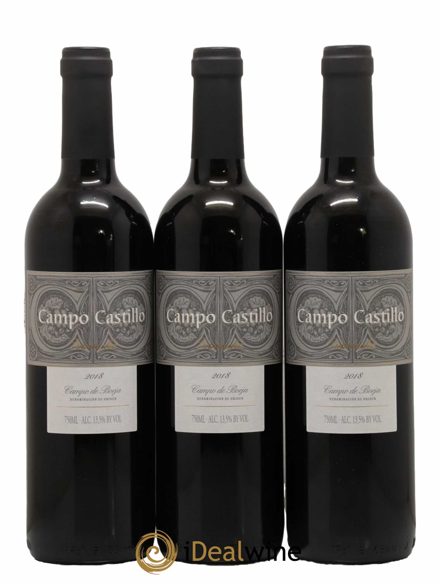 Espagne Campo Castillo Garnacha Campo de Borja 2018 - Lot de 3 bouteilles - 0