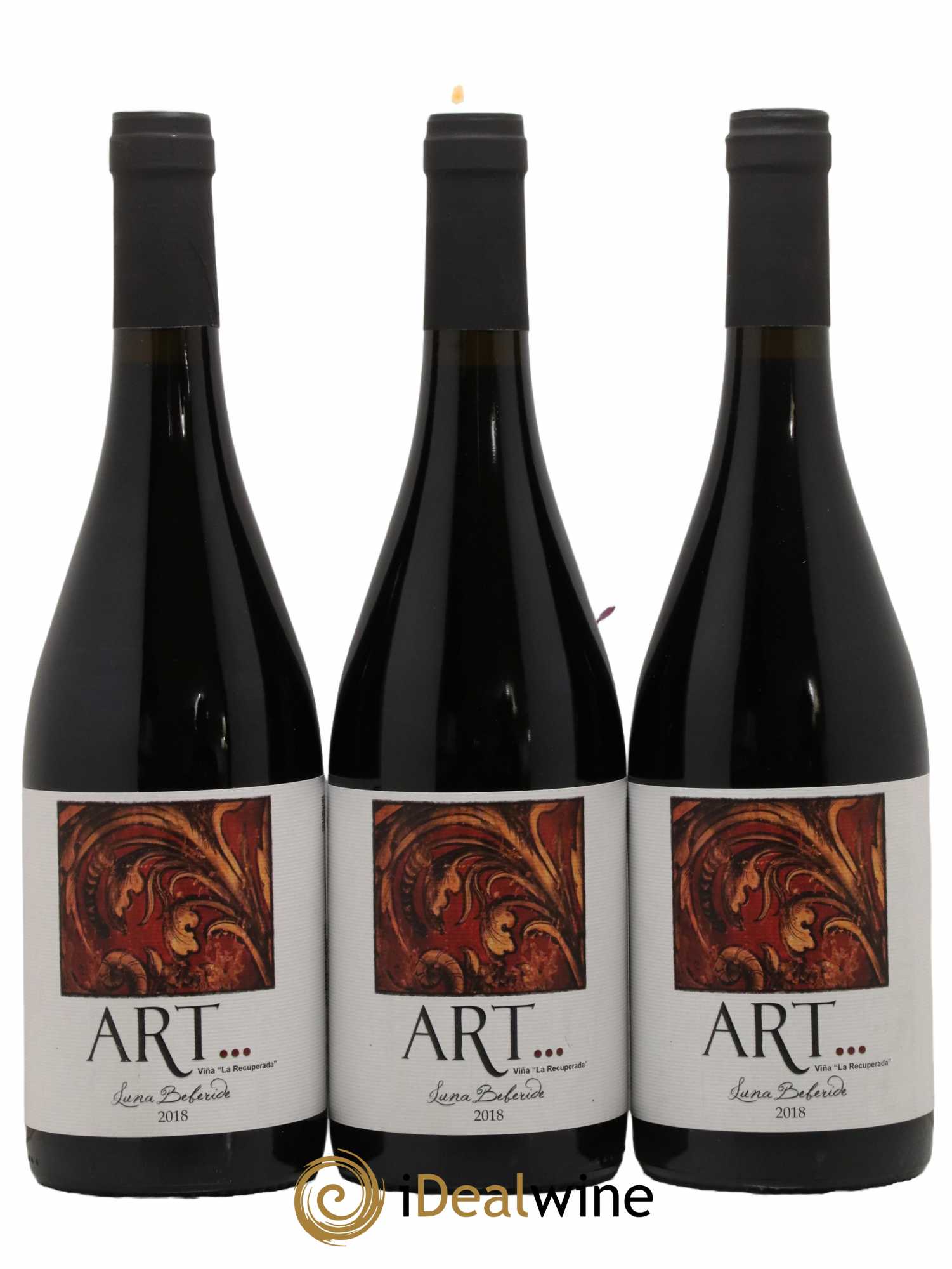 Bierzo DO Art Luna Beferide 2018 - Lot de 3 bouteilles - 0