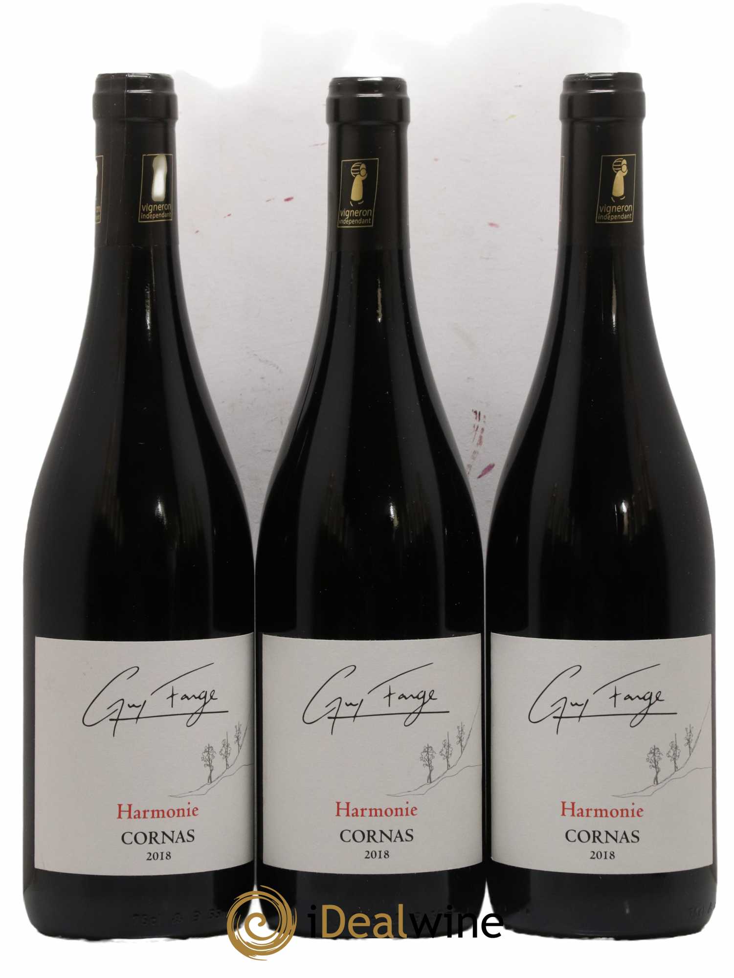Cornas Harmonie Domaine Guy Farge 2018 - Lot de 3 bouteilles - 0