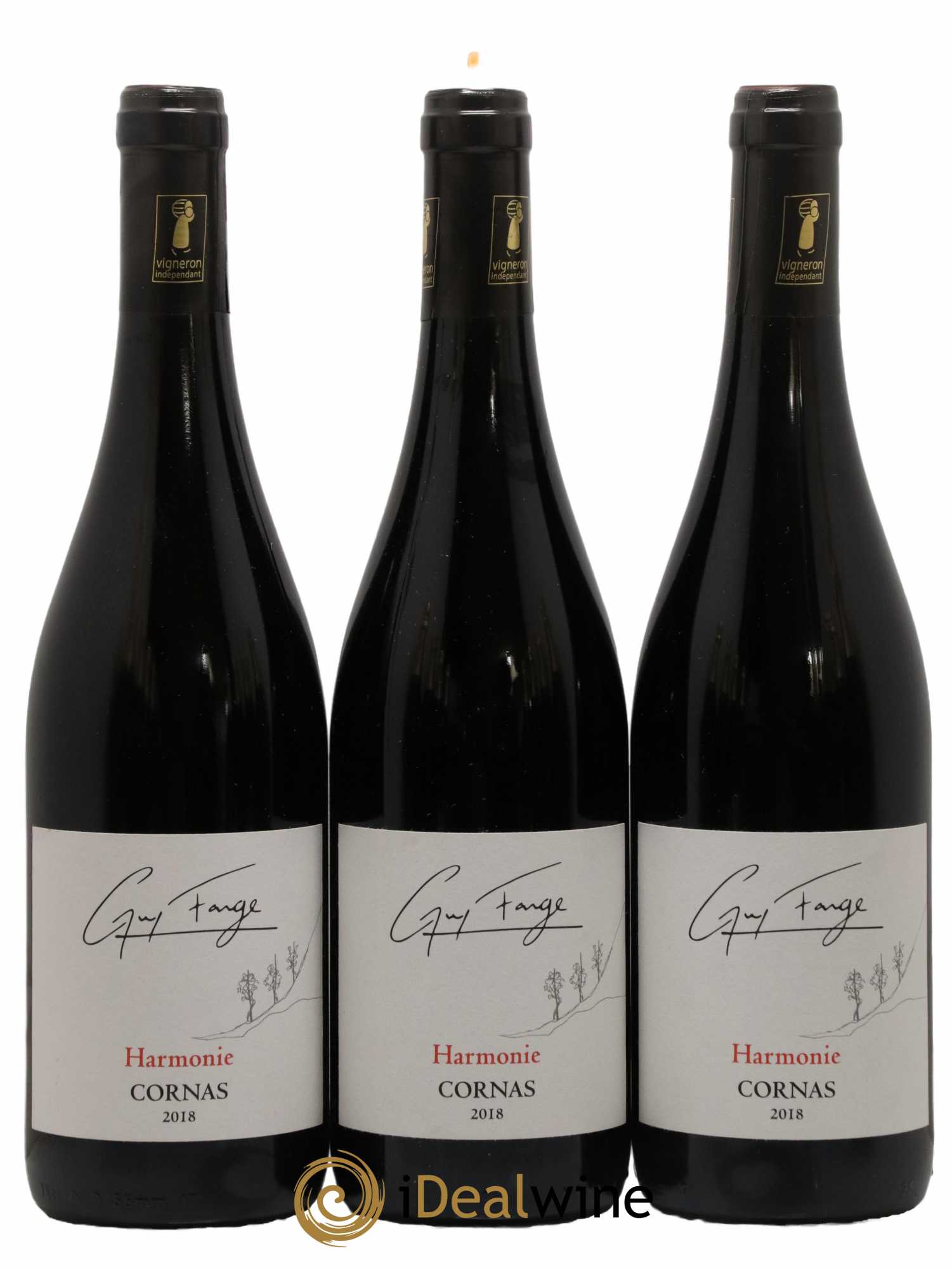 Cornas Harmonie Domaine Guy Farge 2018 - Lot de 3 bouteilles - 0
