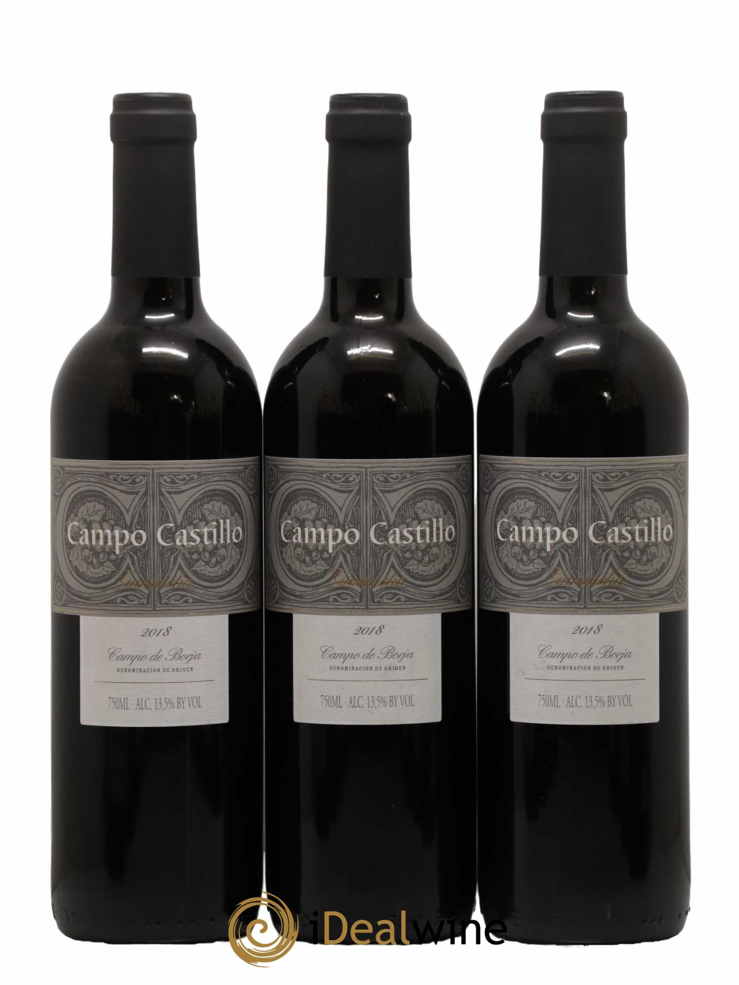 Espagne Campo Castillo Garnacha Campo de Borja 2018 - Lot de 3 bouteilles - 0