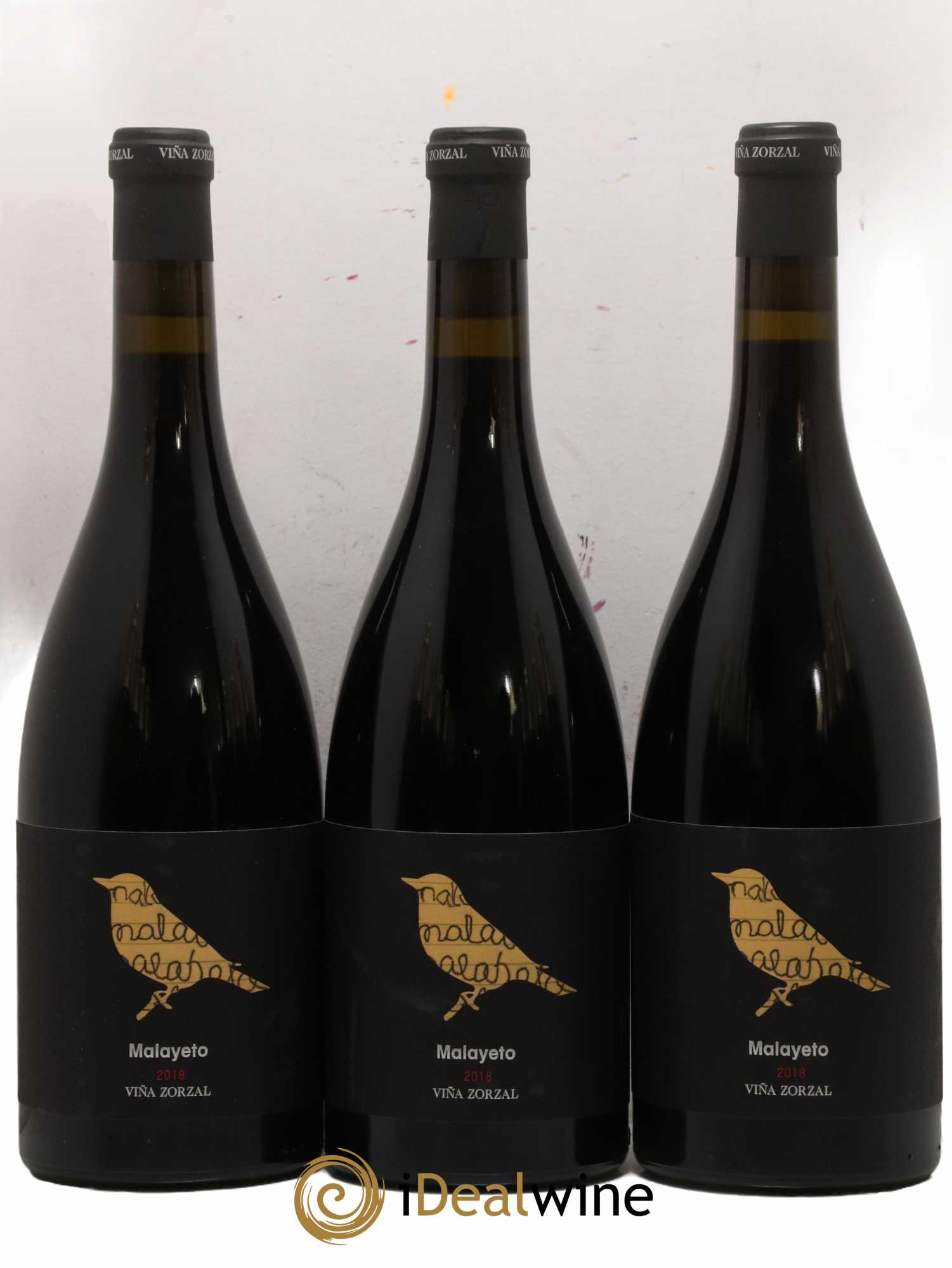 Espagne Navarra Malayeto Vina Zorzal 2018 - Lot de 3 bouteilles - 0