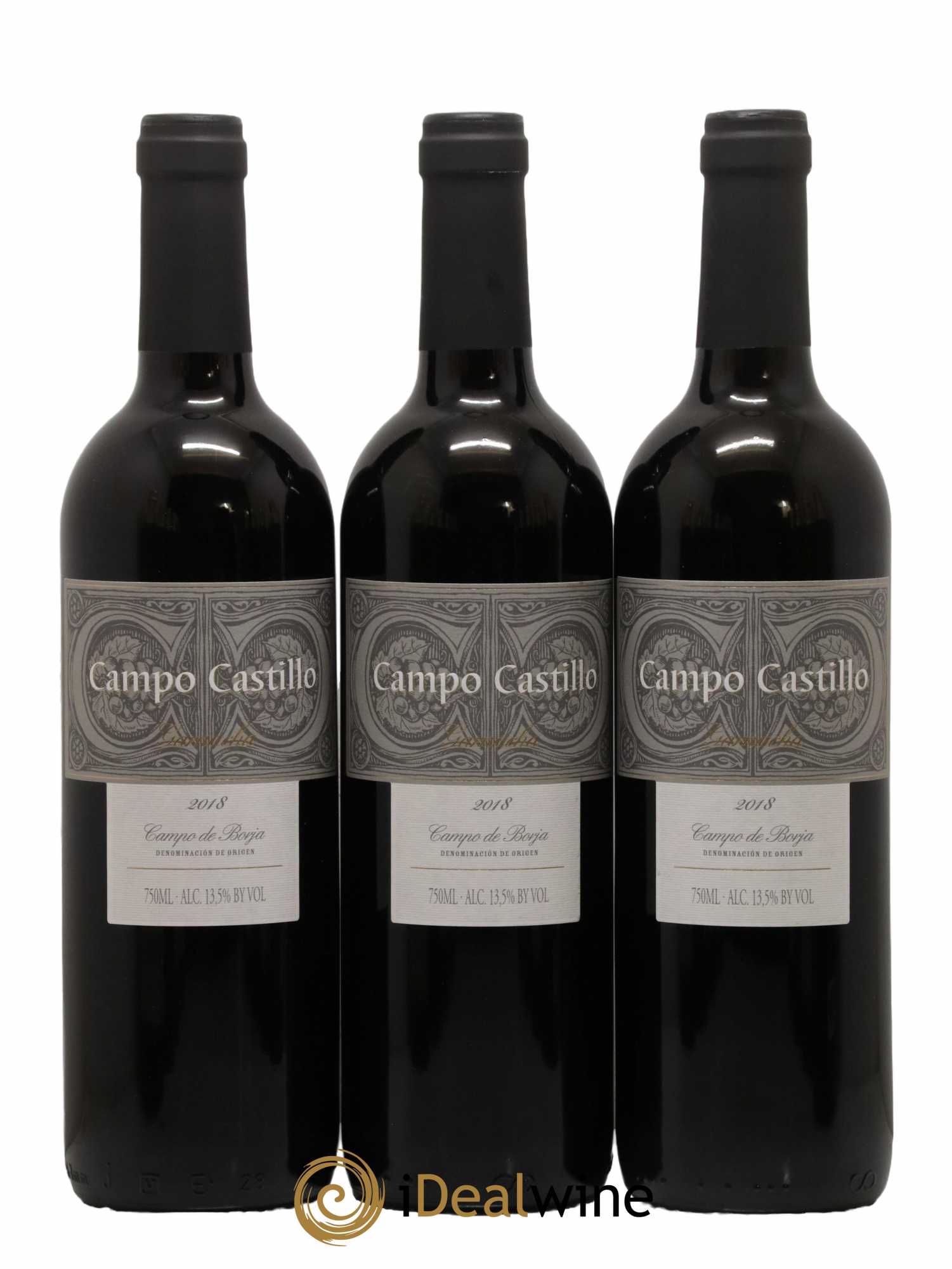 Espagne Campo Castillo Garnacha Campo de Borja 2018 - Lot de 3 bouteilles - 0