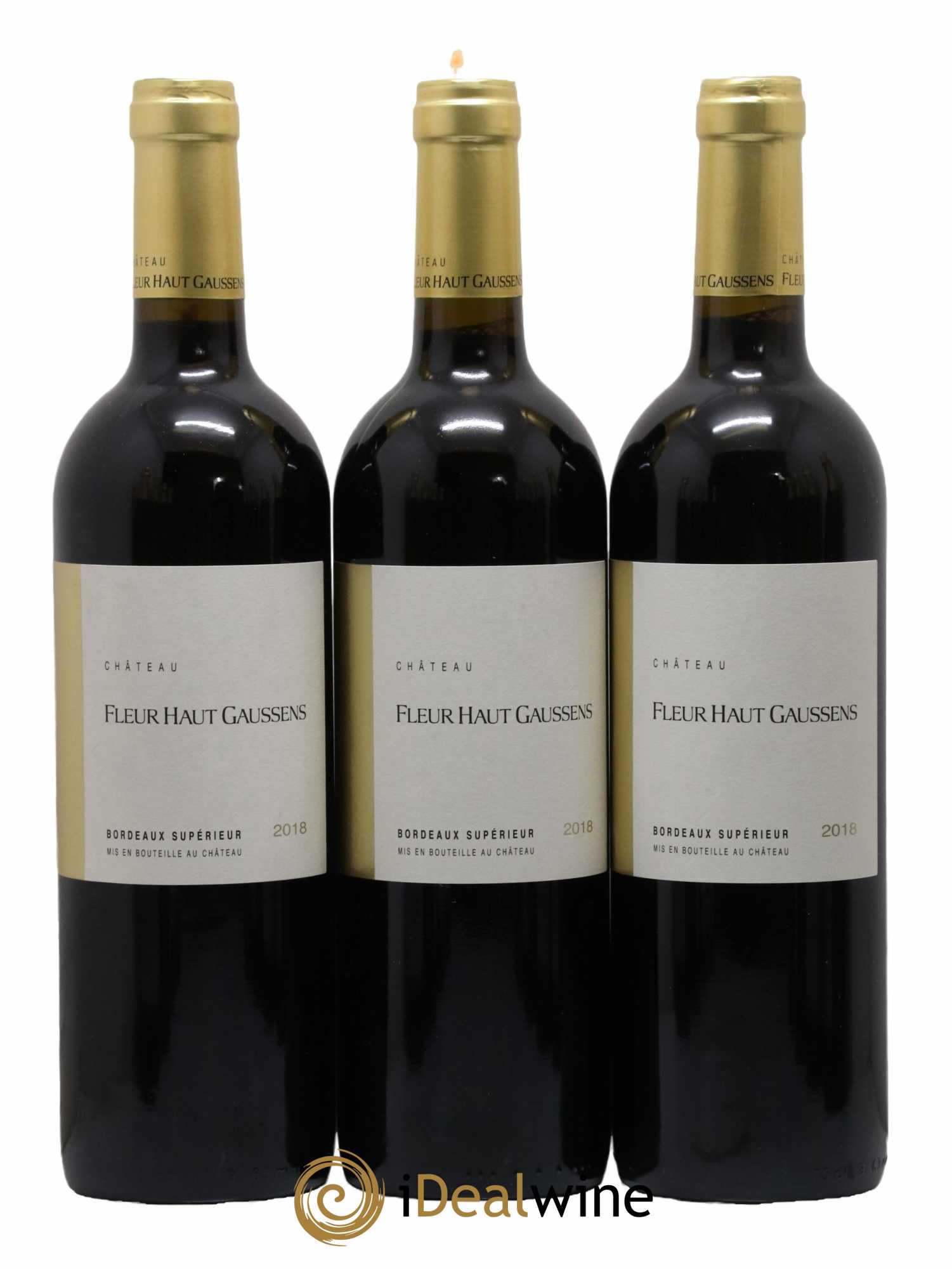 Bordeaux Supérieur Château Fleur Haut Gaussens 2018 - Lot de 3 bouteilles - 0