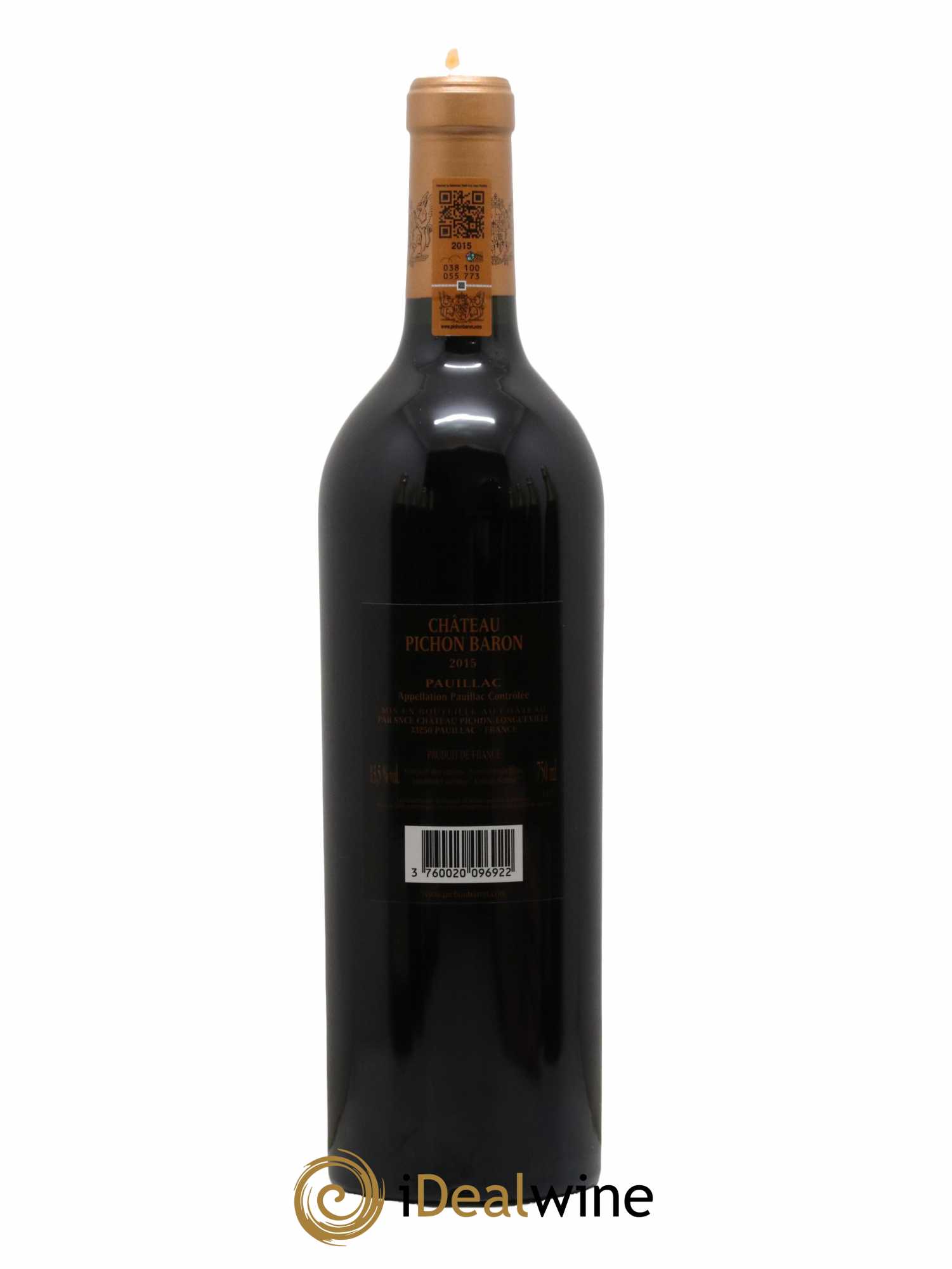 Pichon Longueville Baron 2ème Grand Cru Classé 2015 - Lot de 1 bouteille - 1