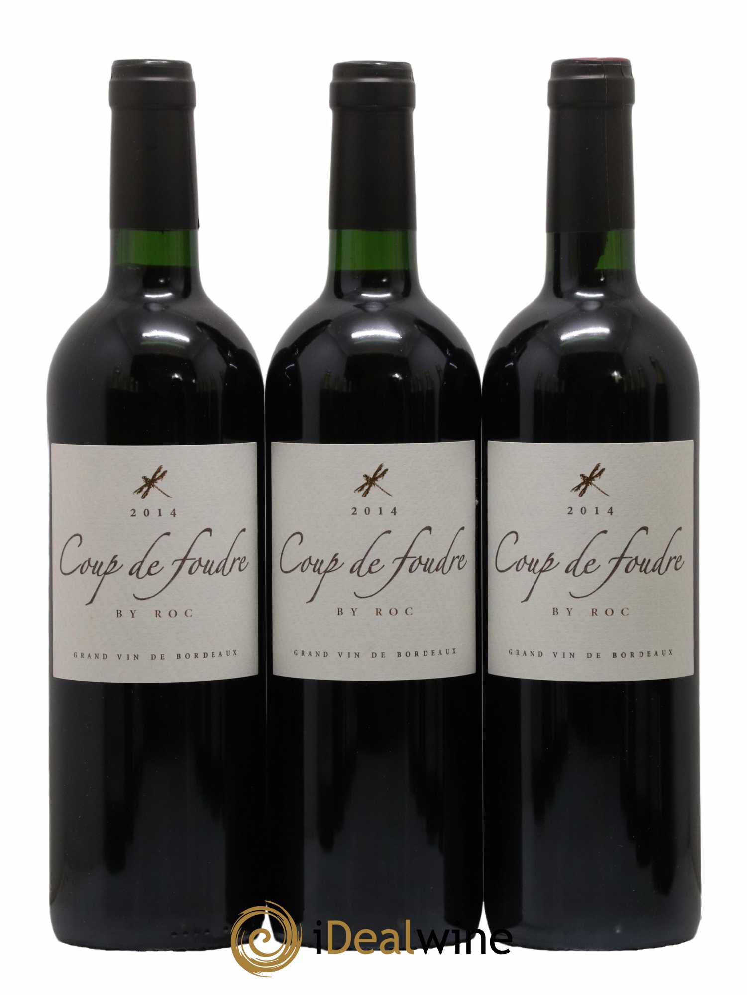 Castillon-Côtes-de-Bordeaux (Côtes-de-Castillon) Coup De Foudre By Roc 2014 - Lot de 3 bouteilles - 0