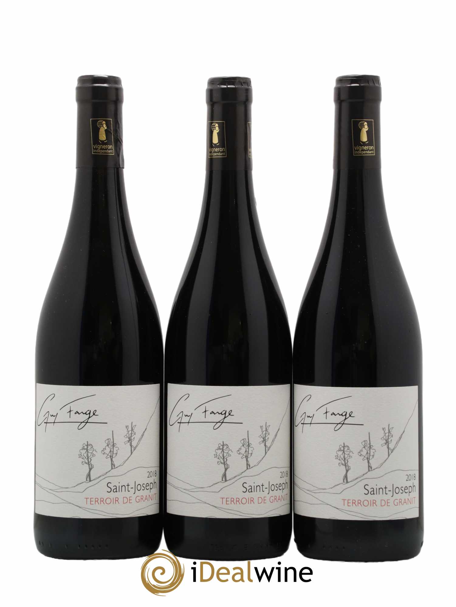 Saint-Joseph Terroir De Granit Domaine Guy Farge 2018 - Lot de 3 bouteilles - 0