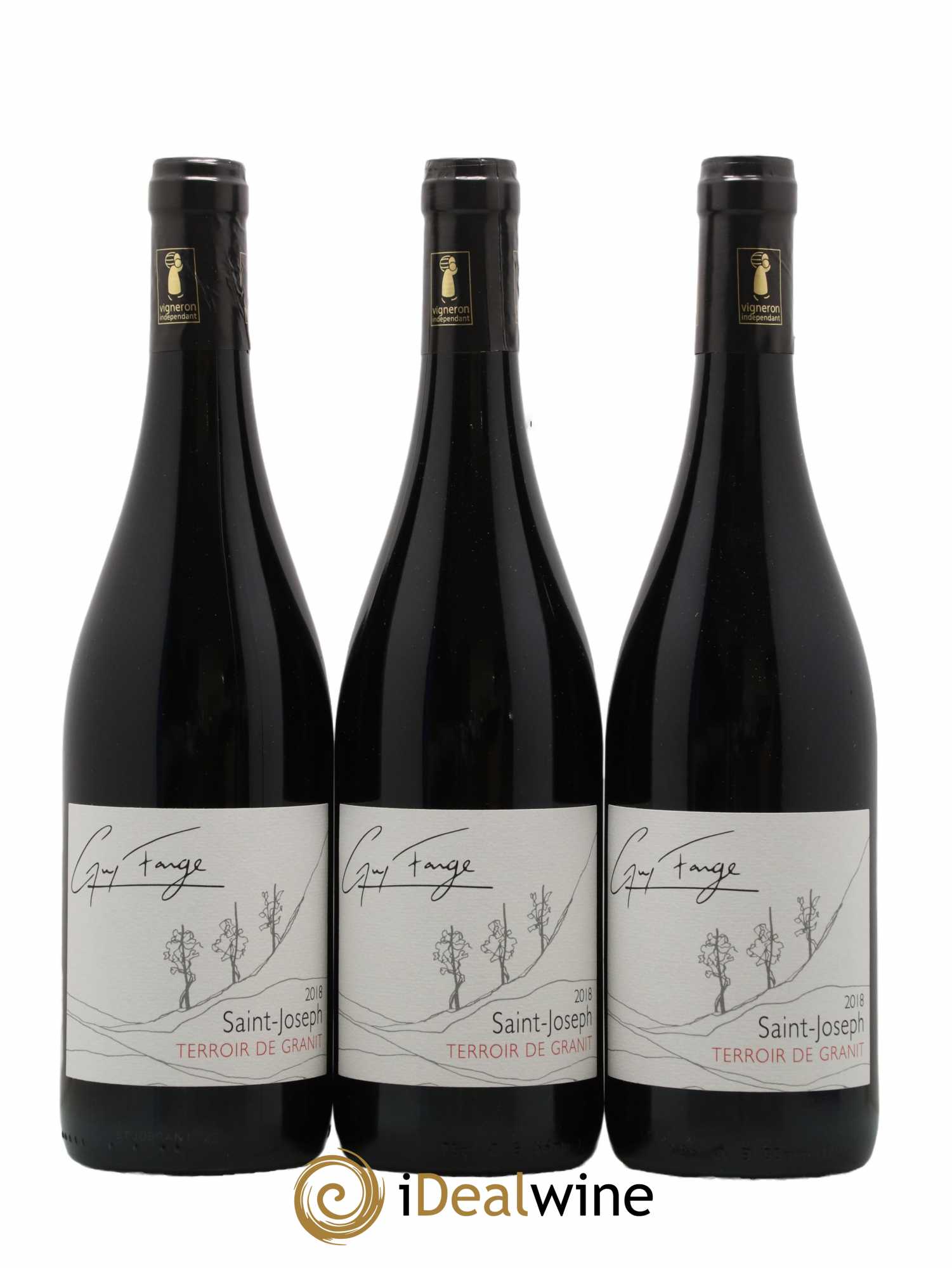 Saint-Joseph Terroir De Granit Domaine Guy Farge 2018 - Lot de 3 bouteilles - 0