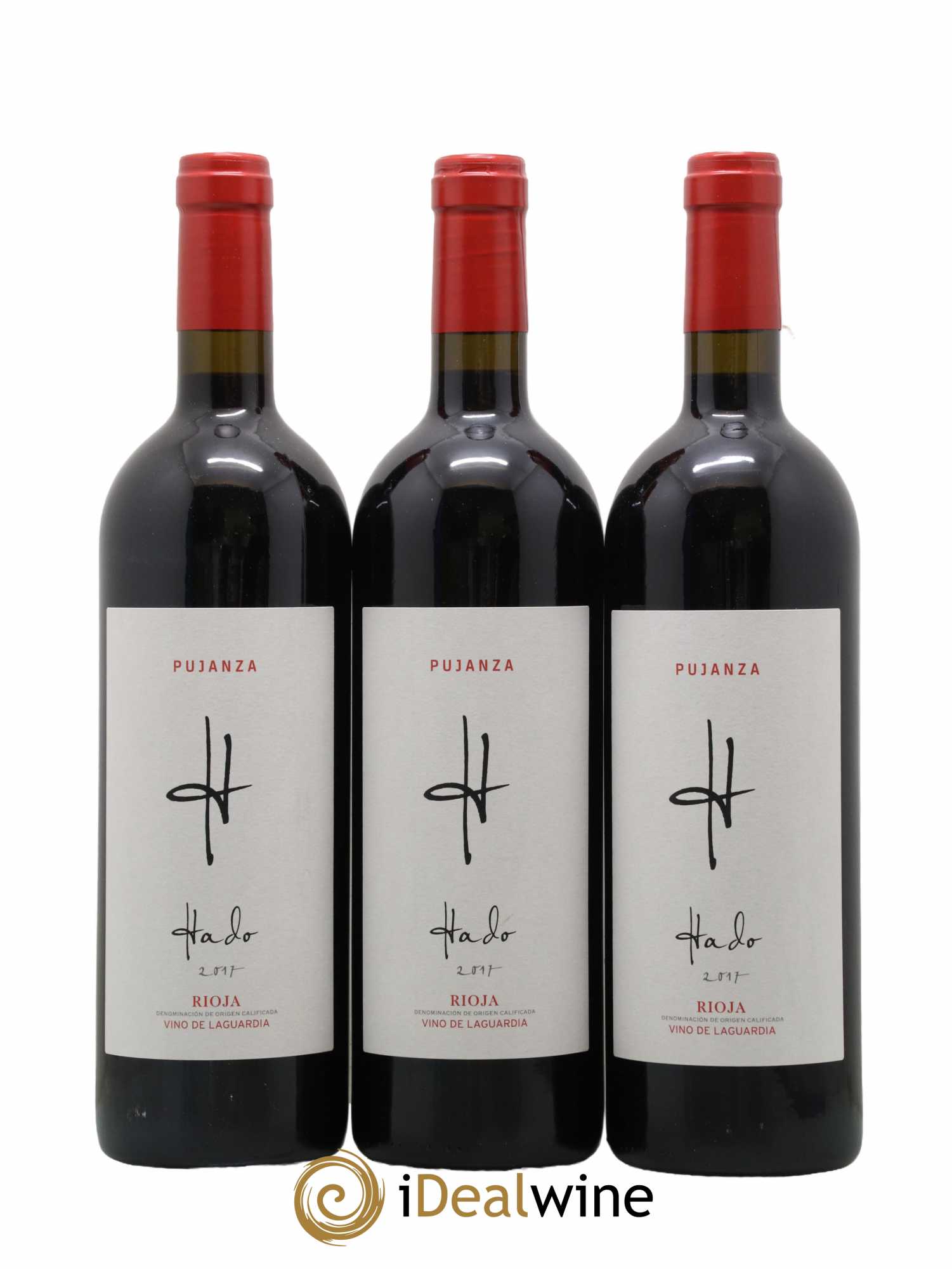 Rioja DOCA Pujanza Laguardia Hado 2017 - Lot de 3 bouteilles - 0