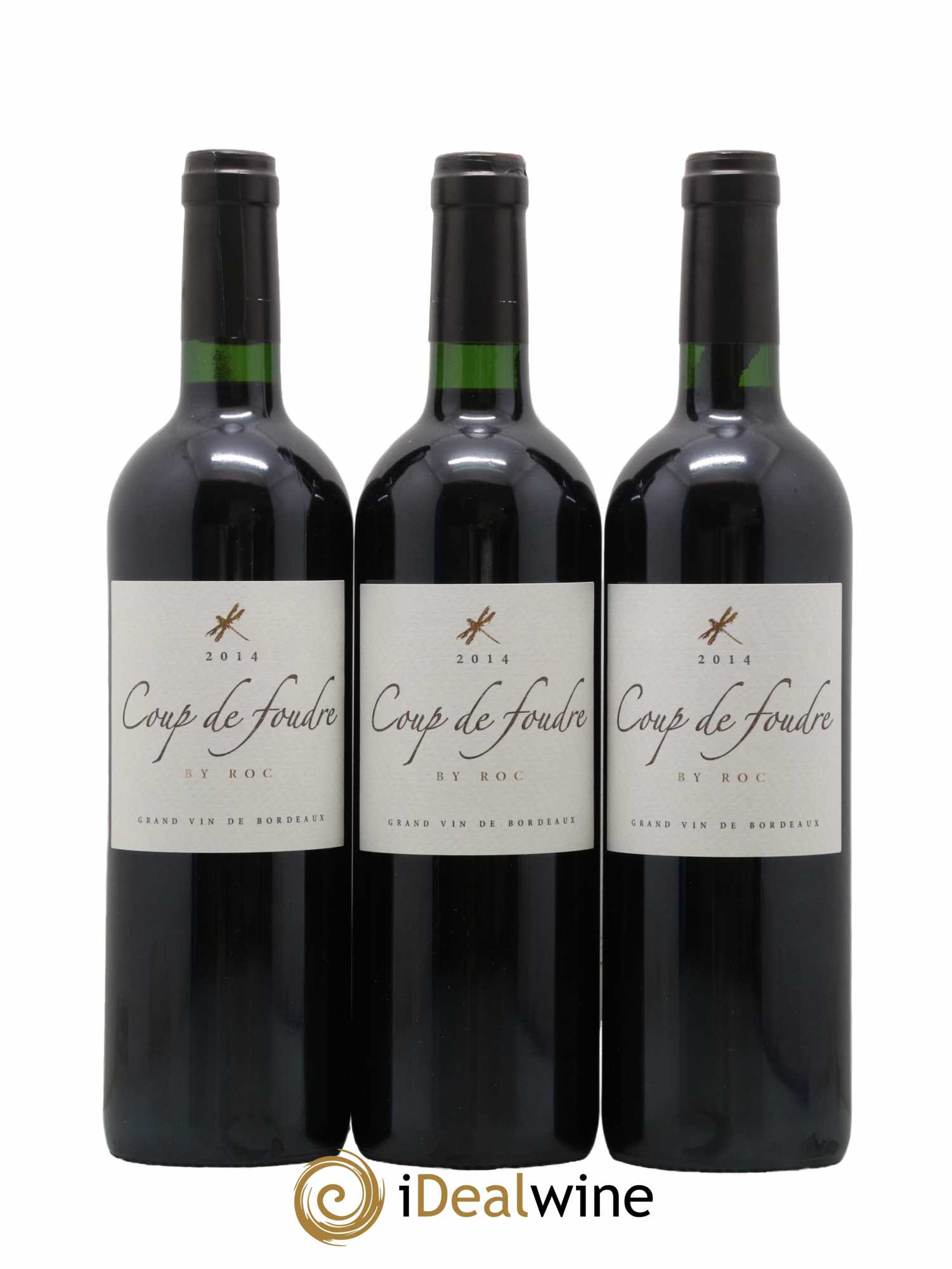 Castillon-Côtes-de-Bordeaux (Côtes-de-Castillon) Coup De Foudre By Roc 2014 - Lot de 3 bouteilles - 0