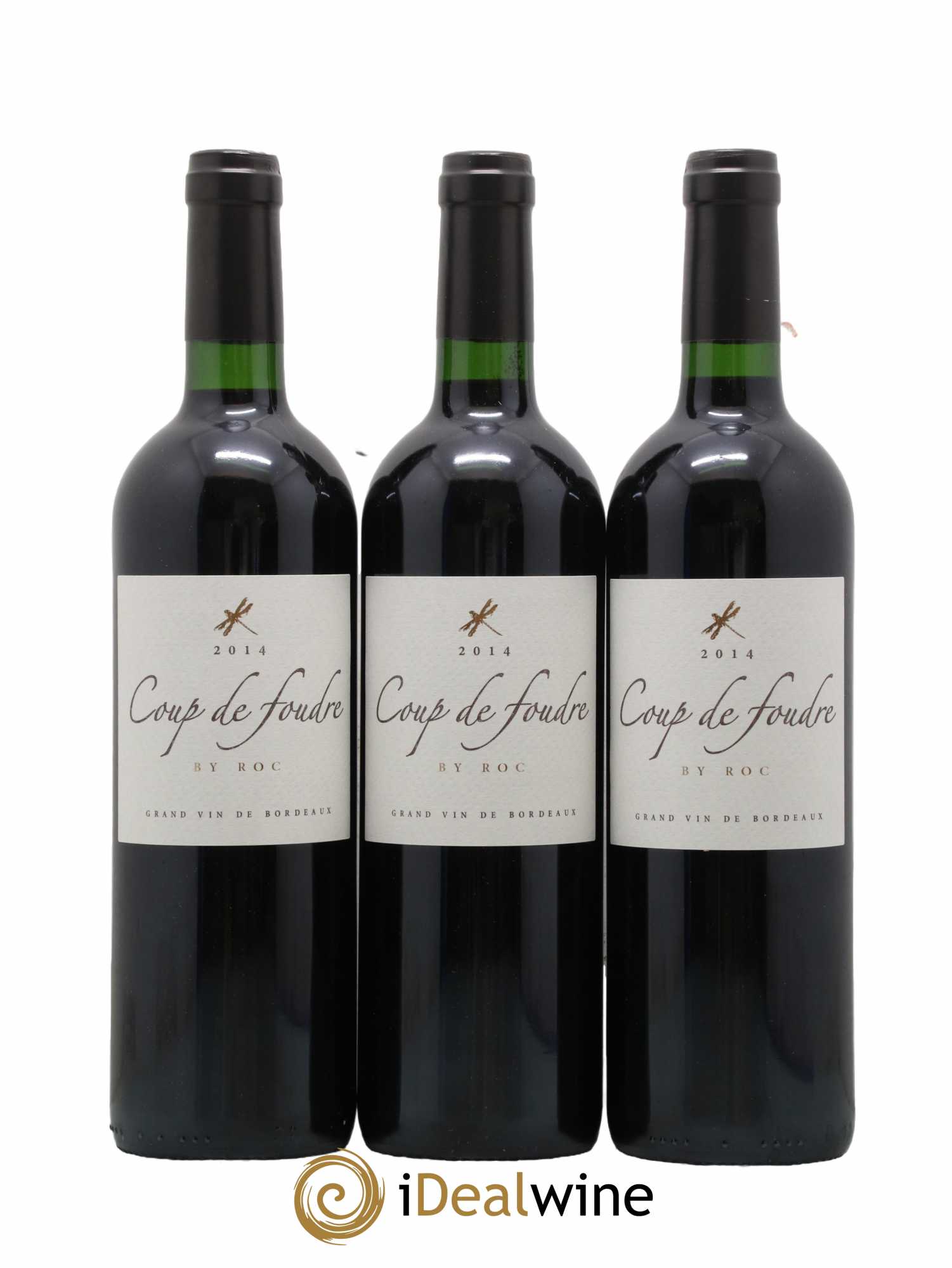 Castillon-Côtes-de-Bordeaux (Côtes-de-Castillon) Coup De Foudre By Roc 2014 - Lot de 3 bouteilles - 0