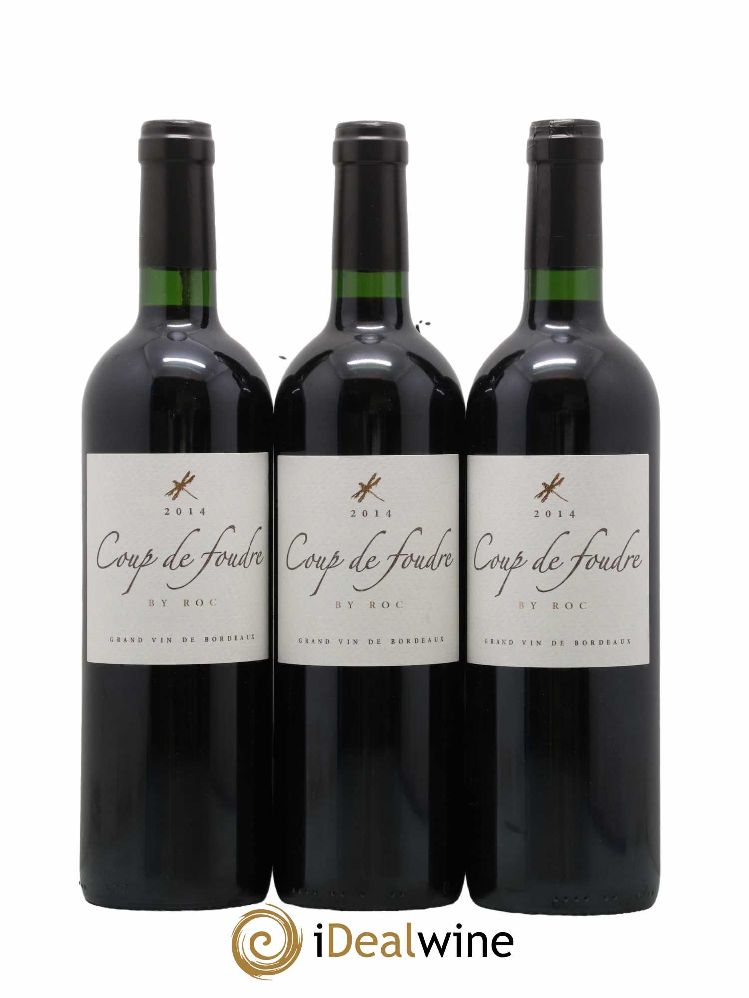 Castillon-Côtes-de-Bordeaux (Côtes-de-Castillon) Coup De Foudre By Roc 2014 - Lot de 3 bouteilles - 0