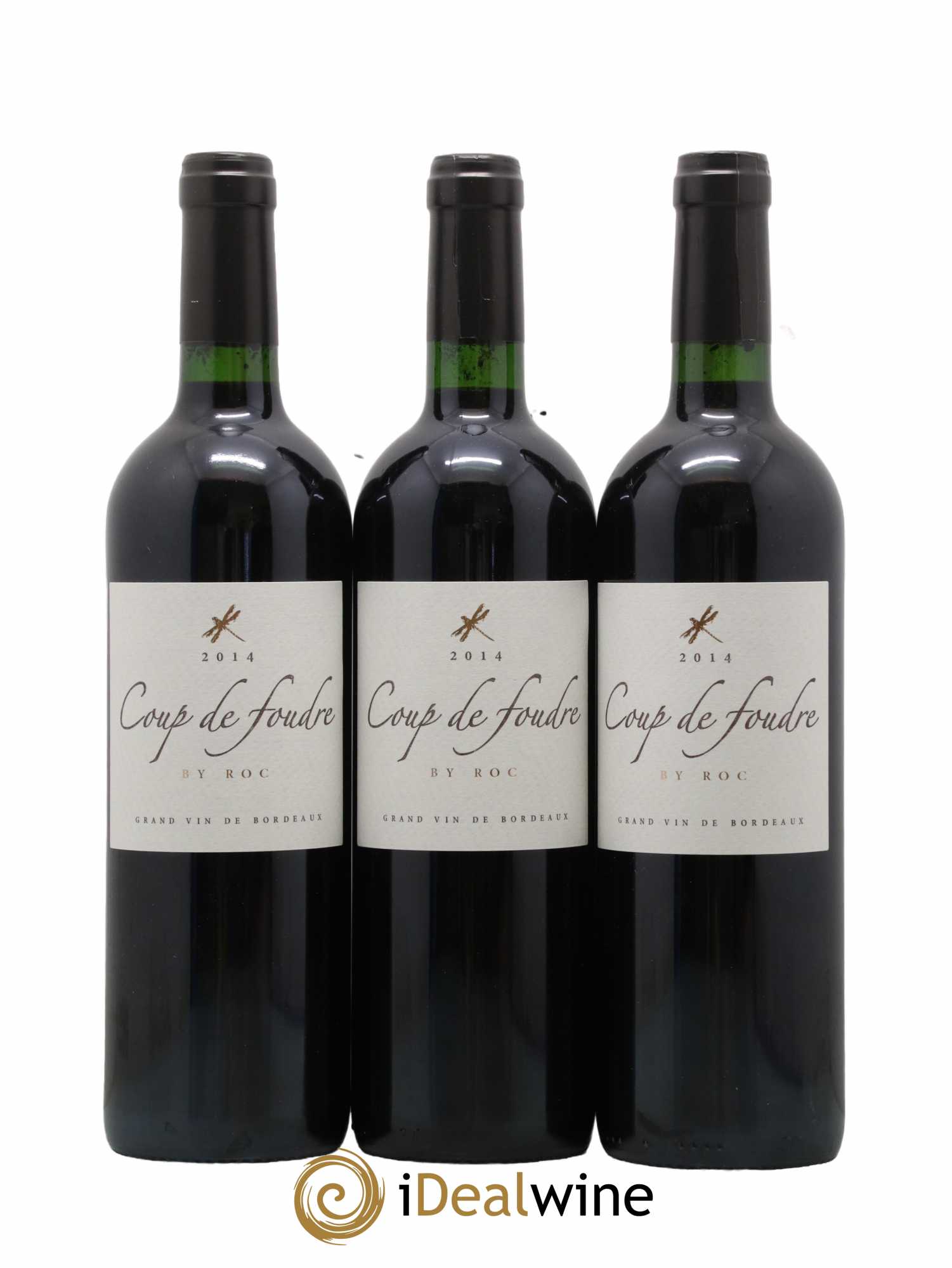 Castillon-Côtes-de-Bordeaux (Côtes-de-Castillon) Coup De Foudre By Roc 2014 - Lot de 3 bouteilles - 0