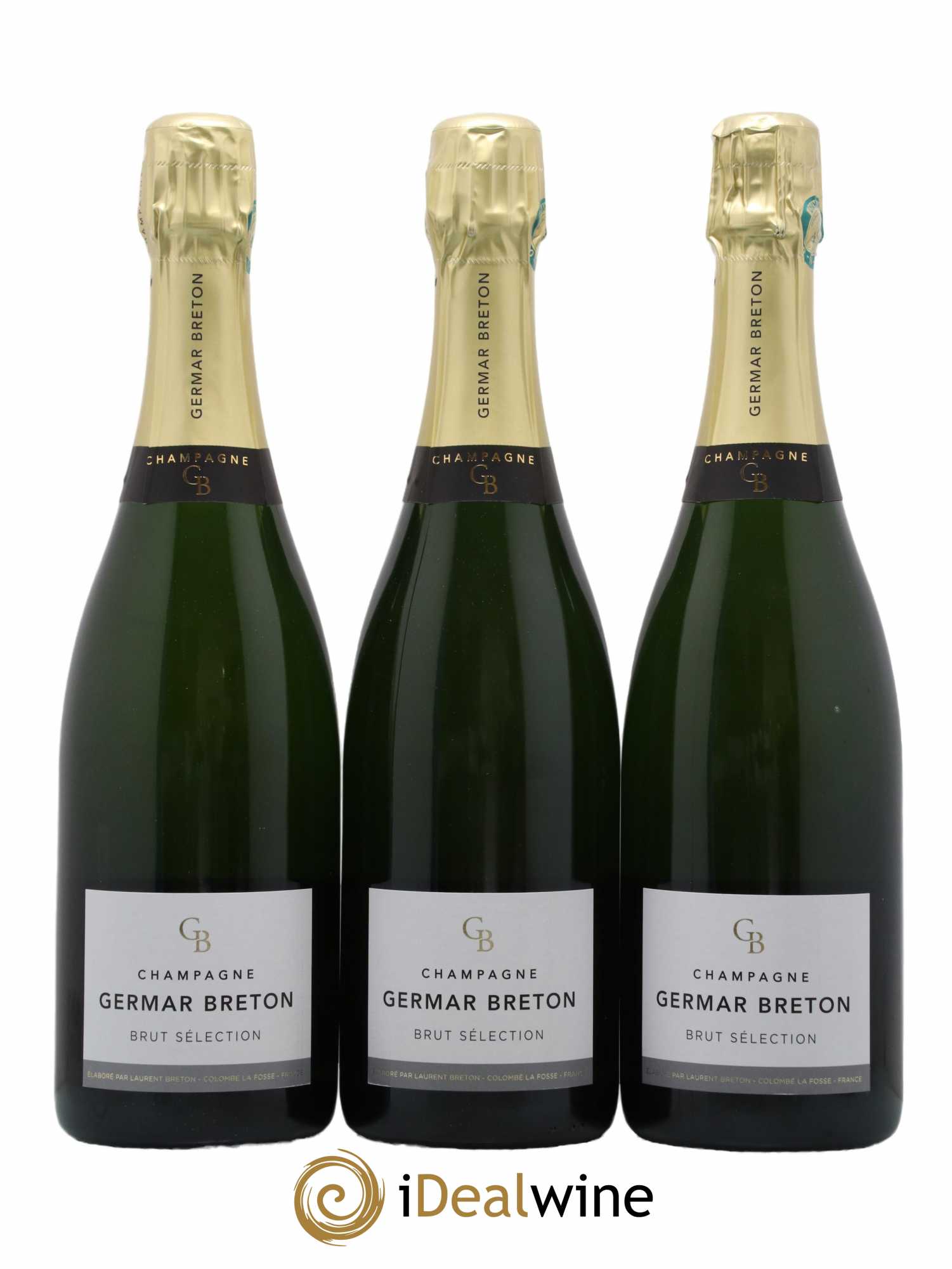 Champagne Brut Sélection Maison Germar Breton - Lotto di 3 bottiglie - 0