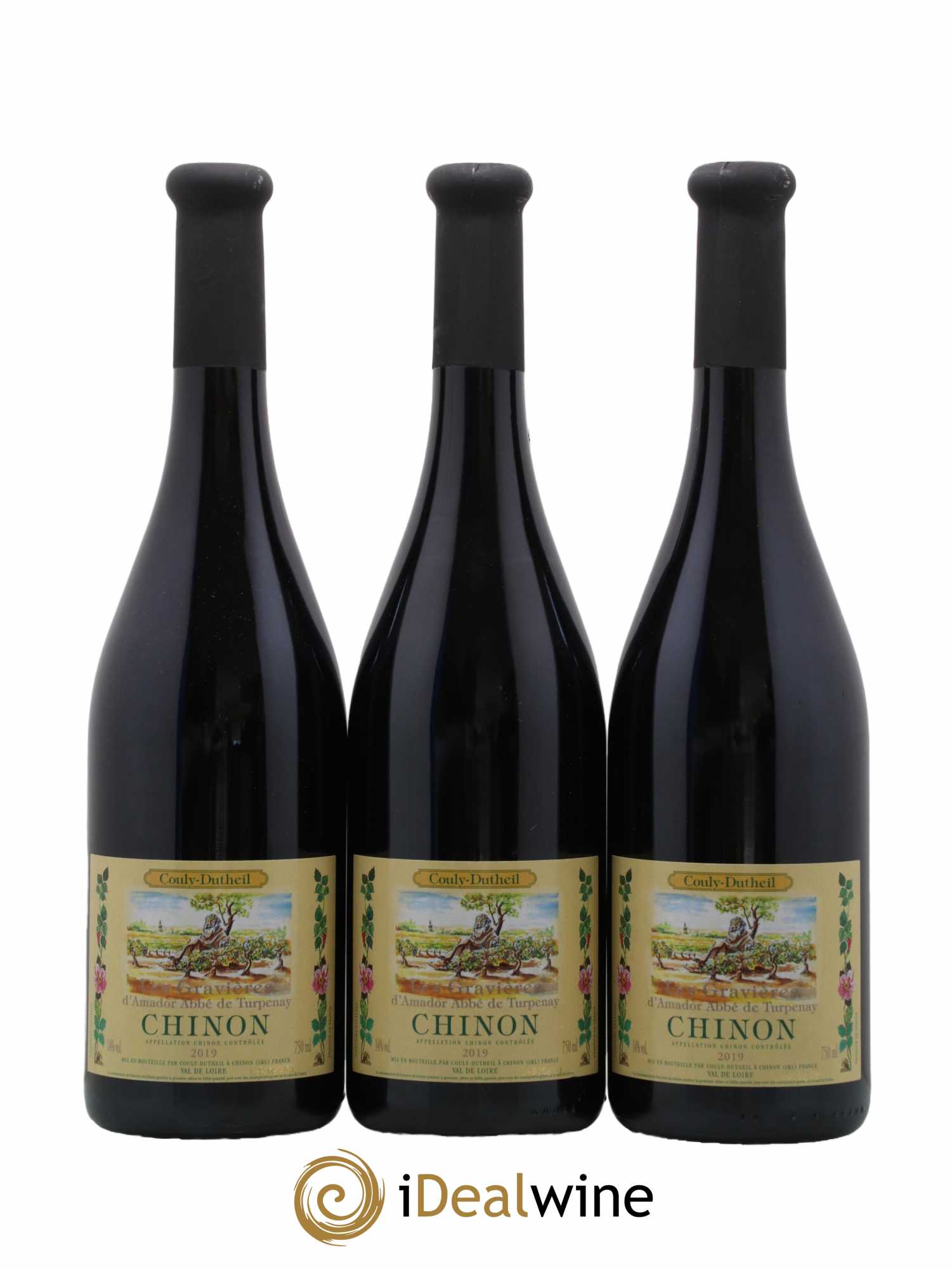 Chinon Les Gravières Couly-Dutheil (Domaine) 2019 - Lot de 3 bouteilles - 0