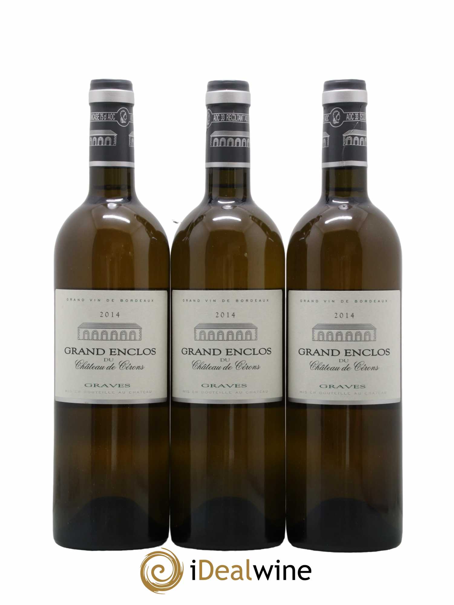 Graves Château de Cérons Grand Enclos 2014 - Lot de 3 bouteilles - 0