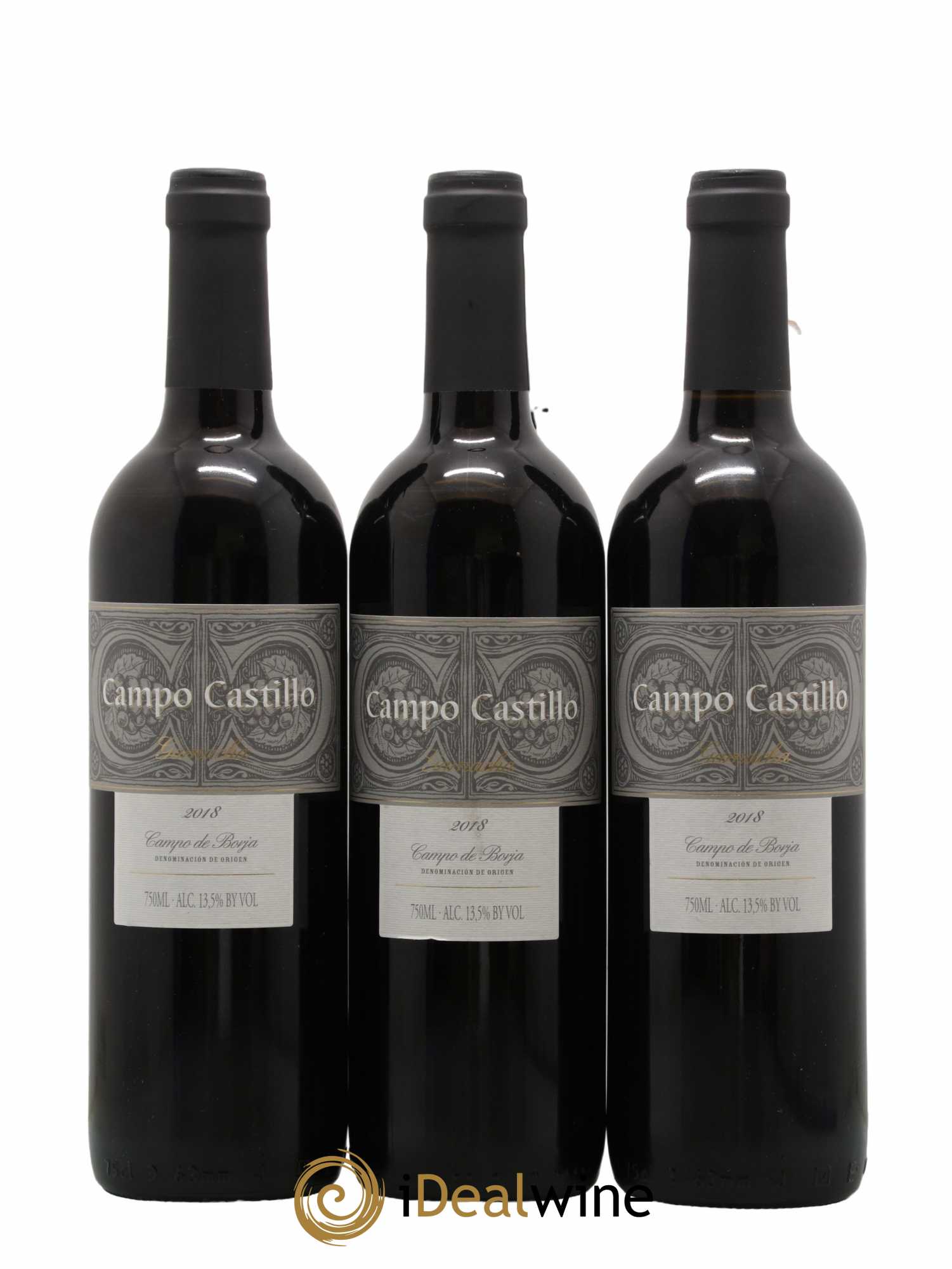 Espagne Campo Castillo Garnacha Campos de Borja 2018 - Lot de 3 bouteilles - 0