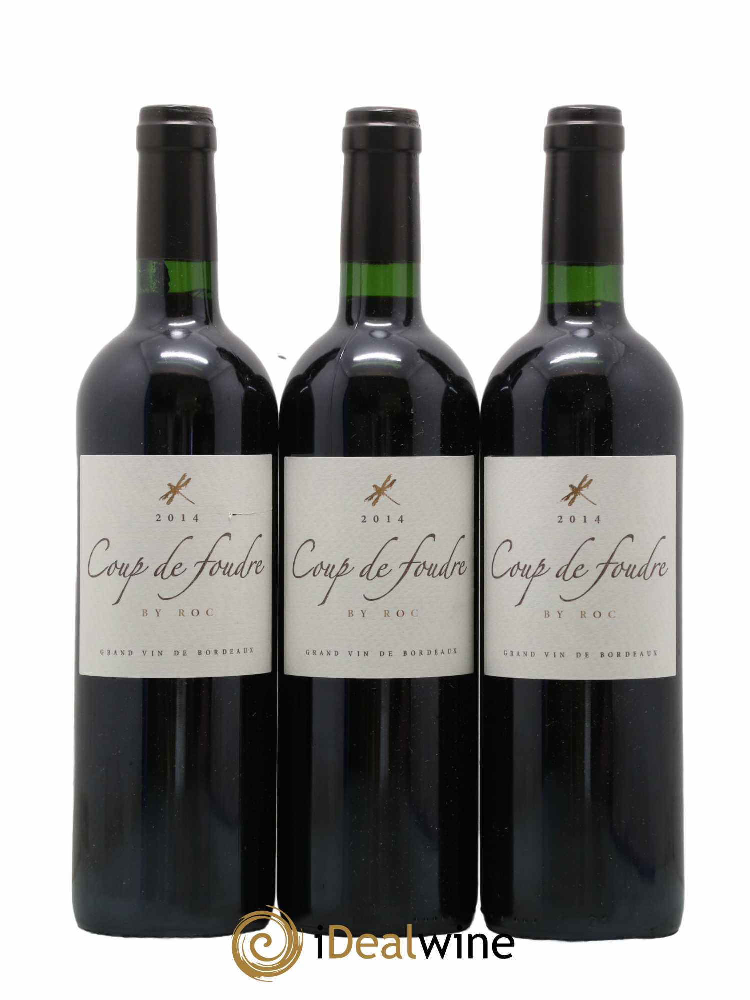 Castillon-Côtes-de-Bordeaux (Côtes-de-Castillon) Coup De Foudre By Roc 2014 - Lot de 3 bouteilles - 0