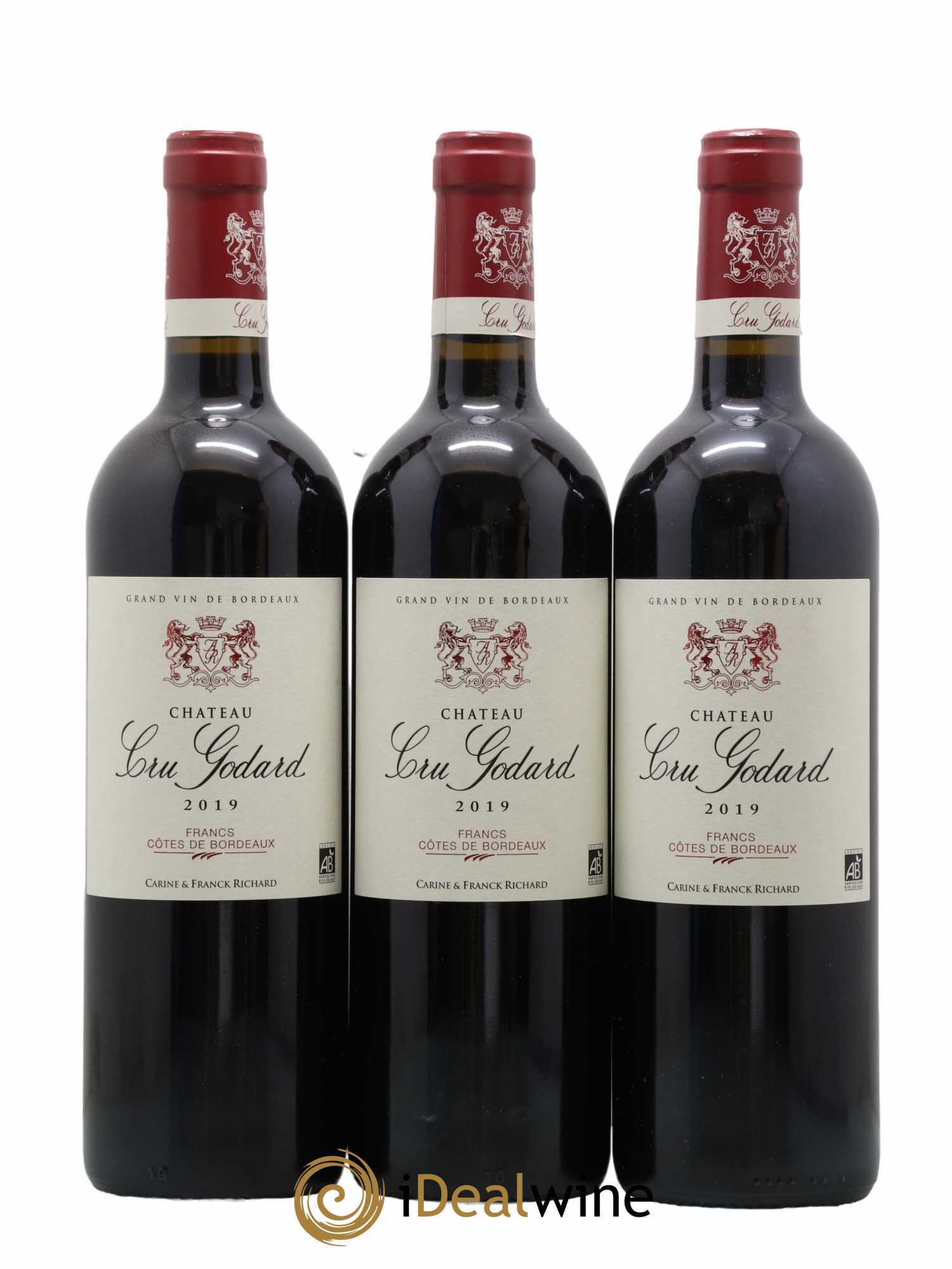 Côtes de Francs Château Cru Godard 2019 - Lot de 3 bouteilles - 0