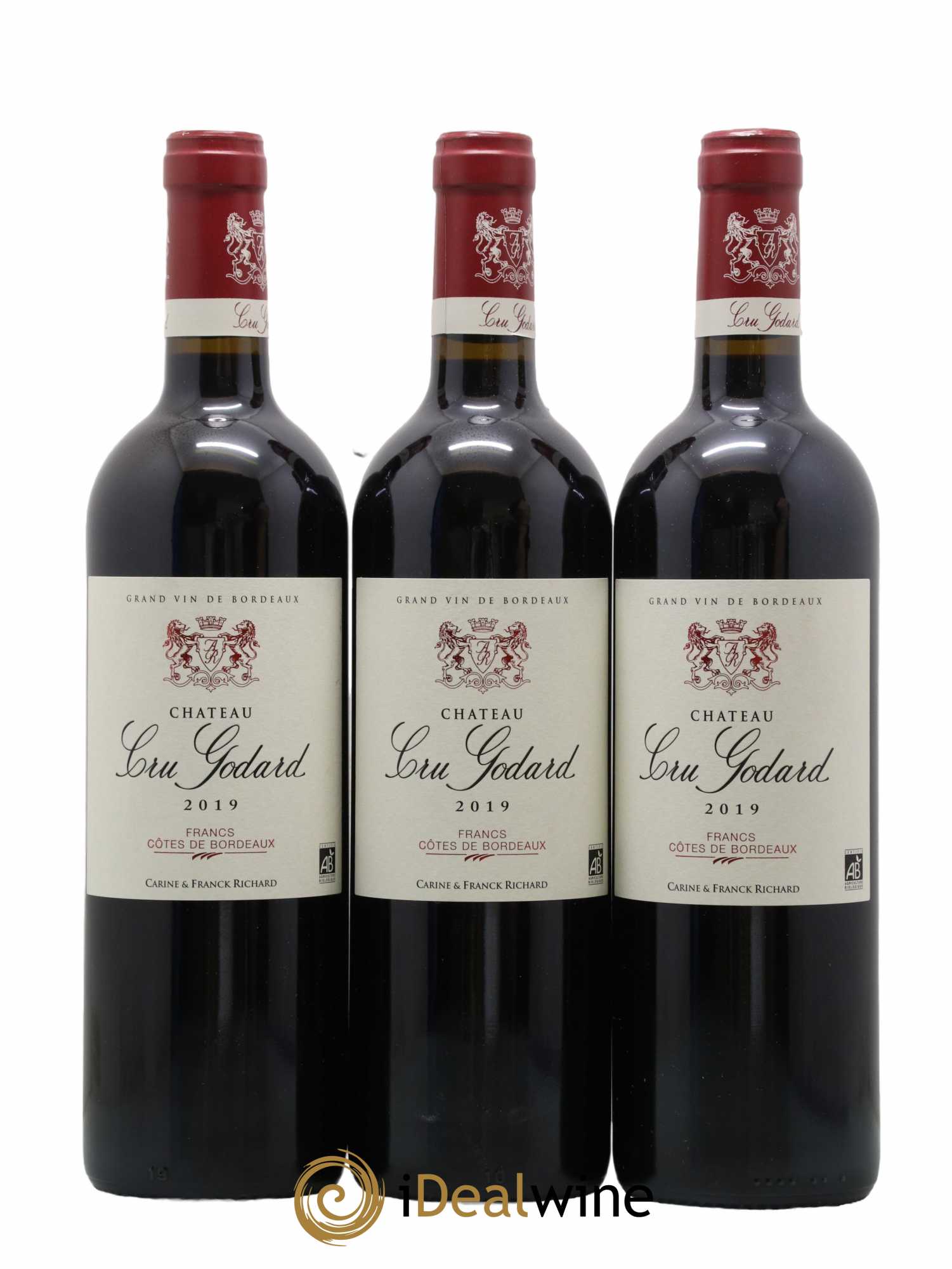 Côtes de Francs Château Cru Godard 2019 - Lot de 3 bouteilles - 0