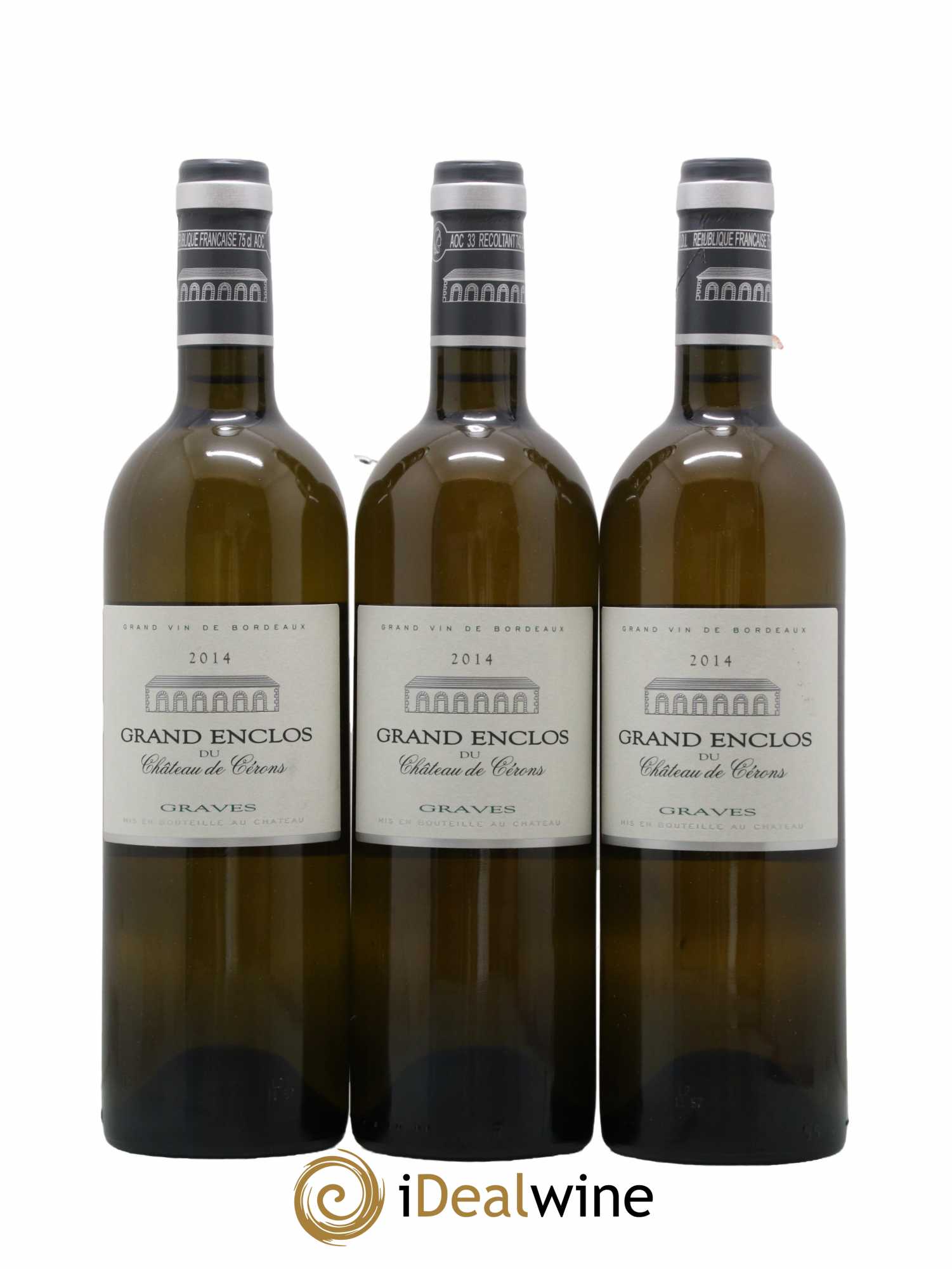 Graves Château Cérons Grand Enclos 2014 - Lot de 3 bouteilles - 0