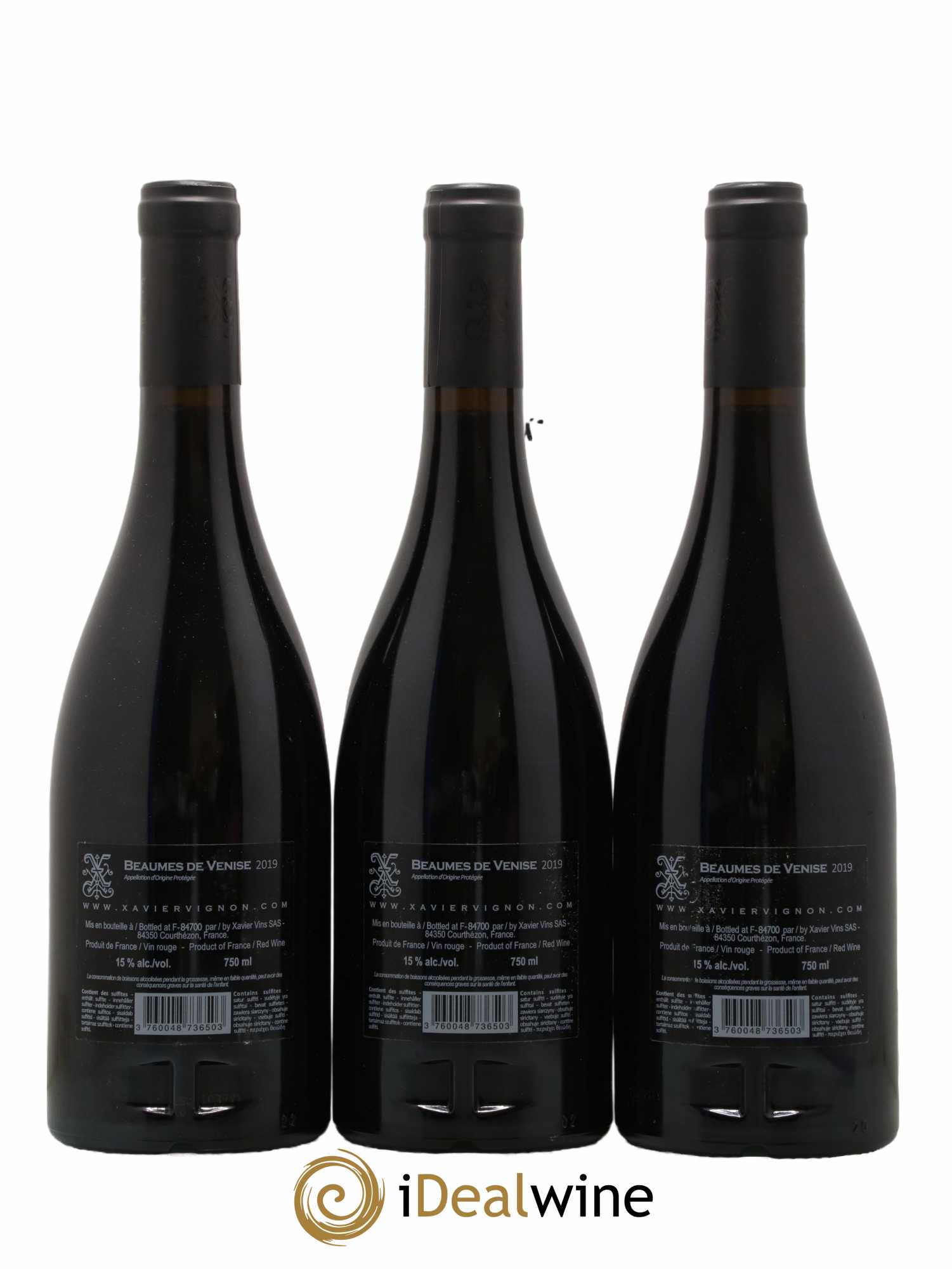 Beaumes-de-Venise Domaine Xavier Vignon 2019 - Lot de 3 bouteilles - 1