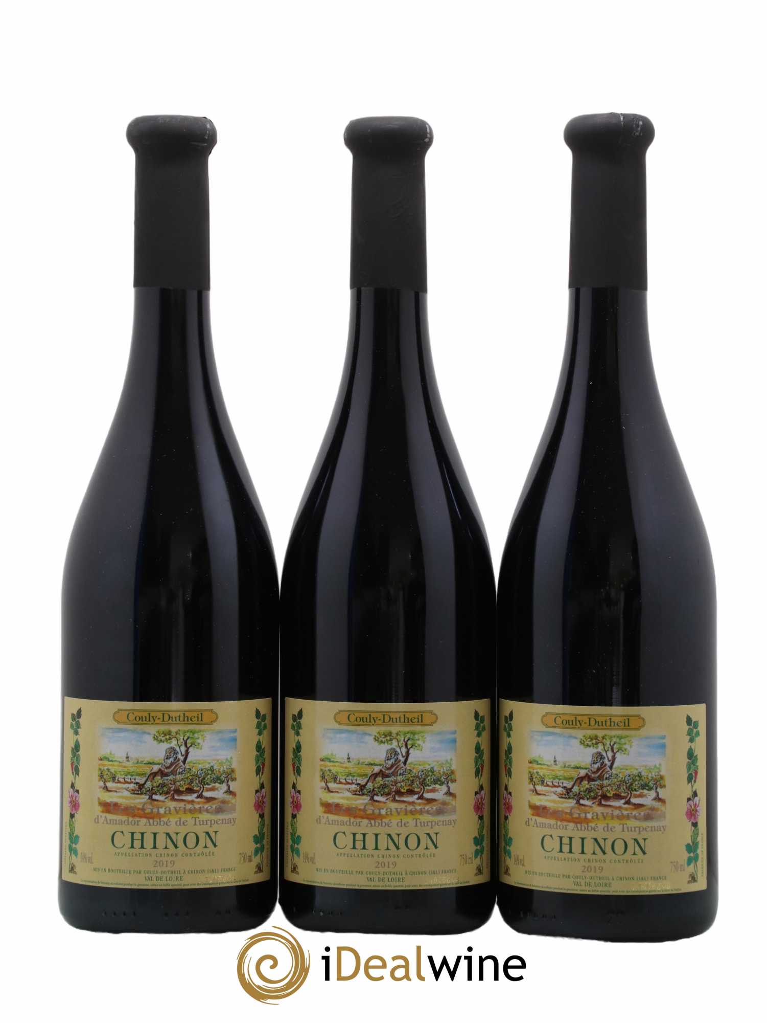 Chinon Les Gravières Couly-Dutheil (Domaine) 2019 - Lot de 3 bouteilles - 0