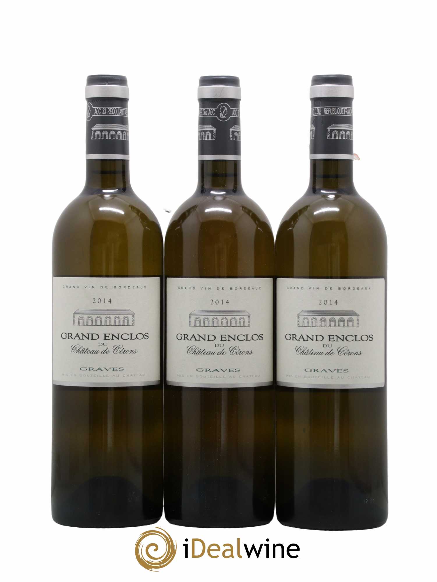 Graves Château Cérons Grand Enclos 2014 - Lot de 3 bouteilles - 0