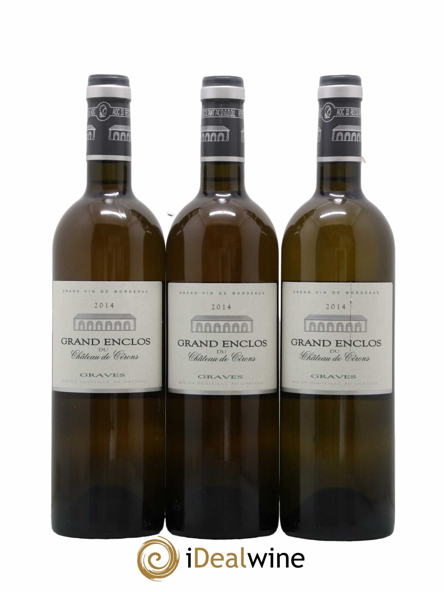Graves Château Cérons Grand Enclos 2014 - Lot de 3 bouteilles - 0