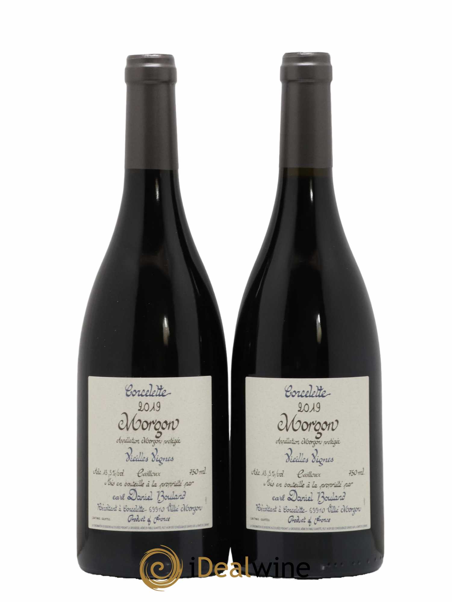 Morgon Corcelette Vieilles Vignes Cailloux Daniel Bouland (Domaine) 2019 - Lot de 2 bouteilles - 0