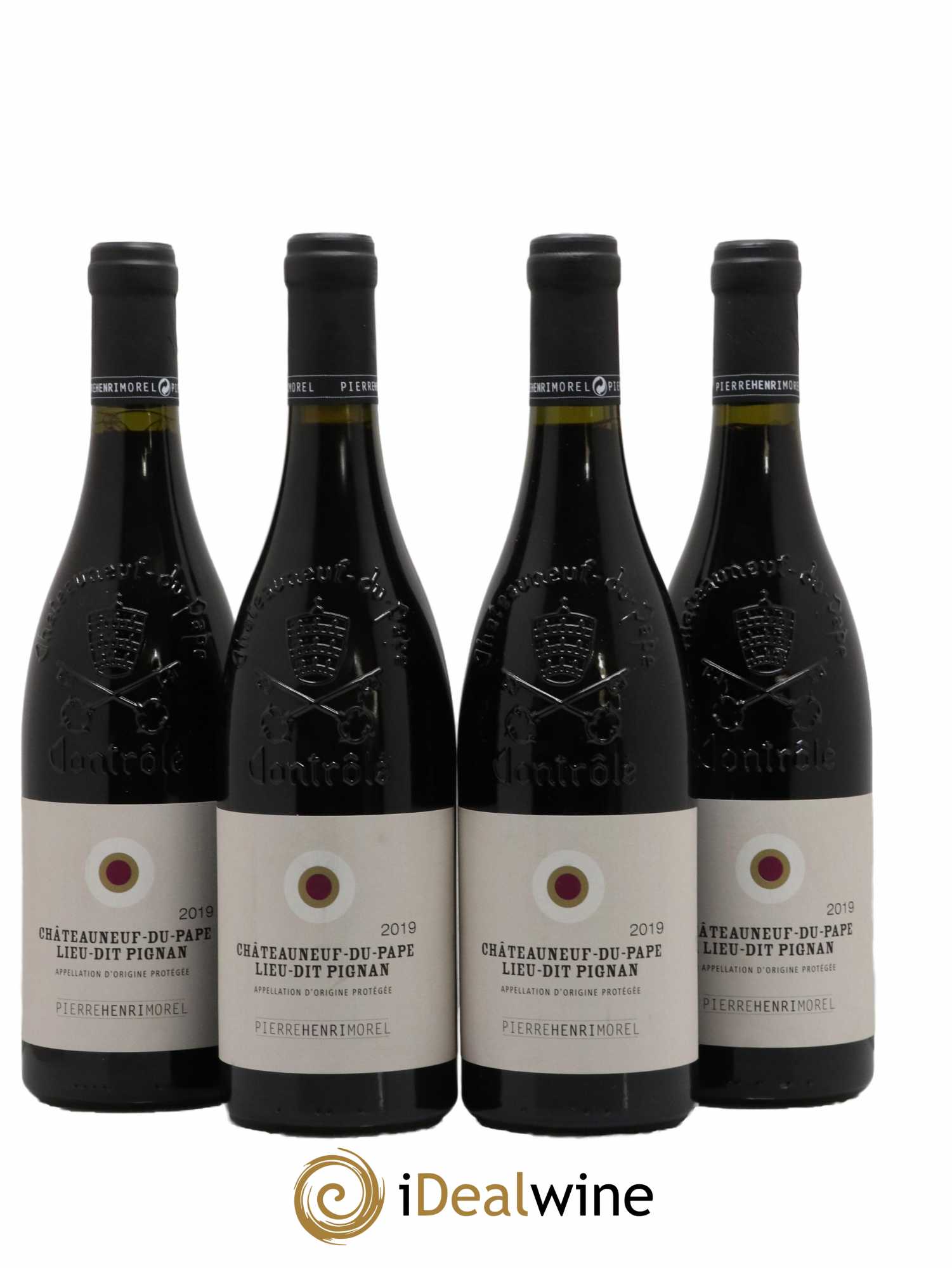 Châteauneuf-du-Pape Lieu Dit Pignan Domaine Pierre Henry Morel 2019 - Lot de 4 bouteilles - 0